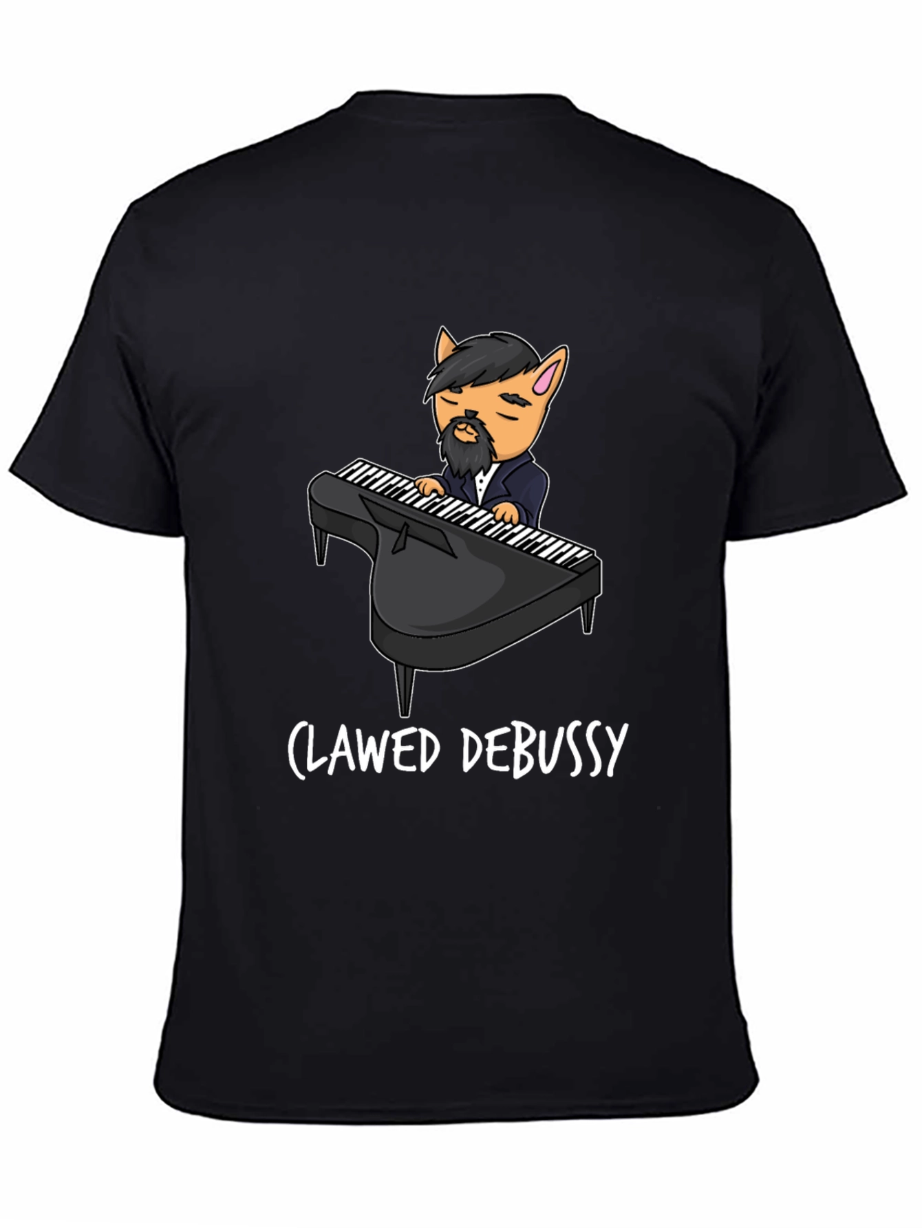 Black Clawed Debussy Graphic Tee view 4