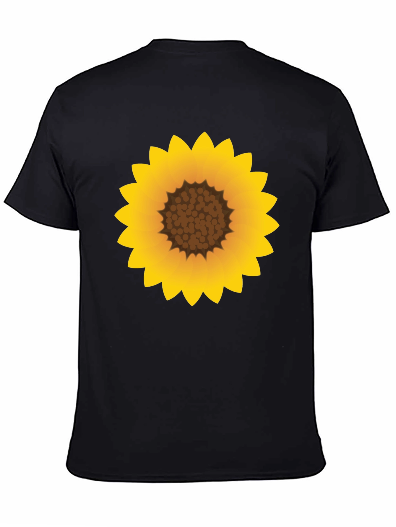Black Sunflower Graphic Black T-Shirt view 4