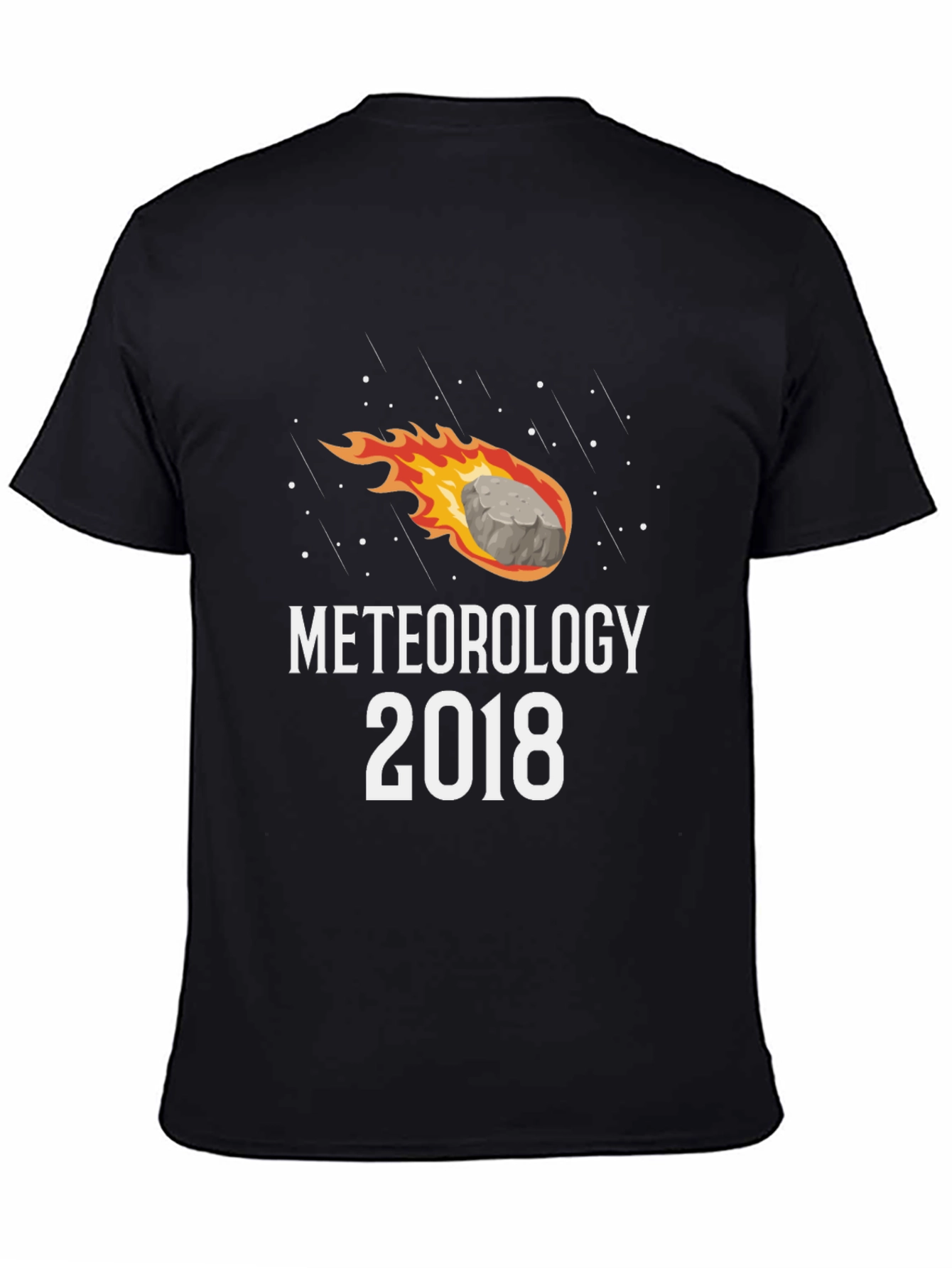 Black Meteorology 2018 Graphic Tee - Black Cotton T-Shirt view 4