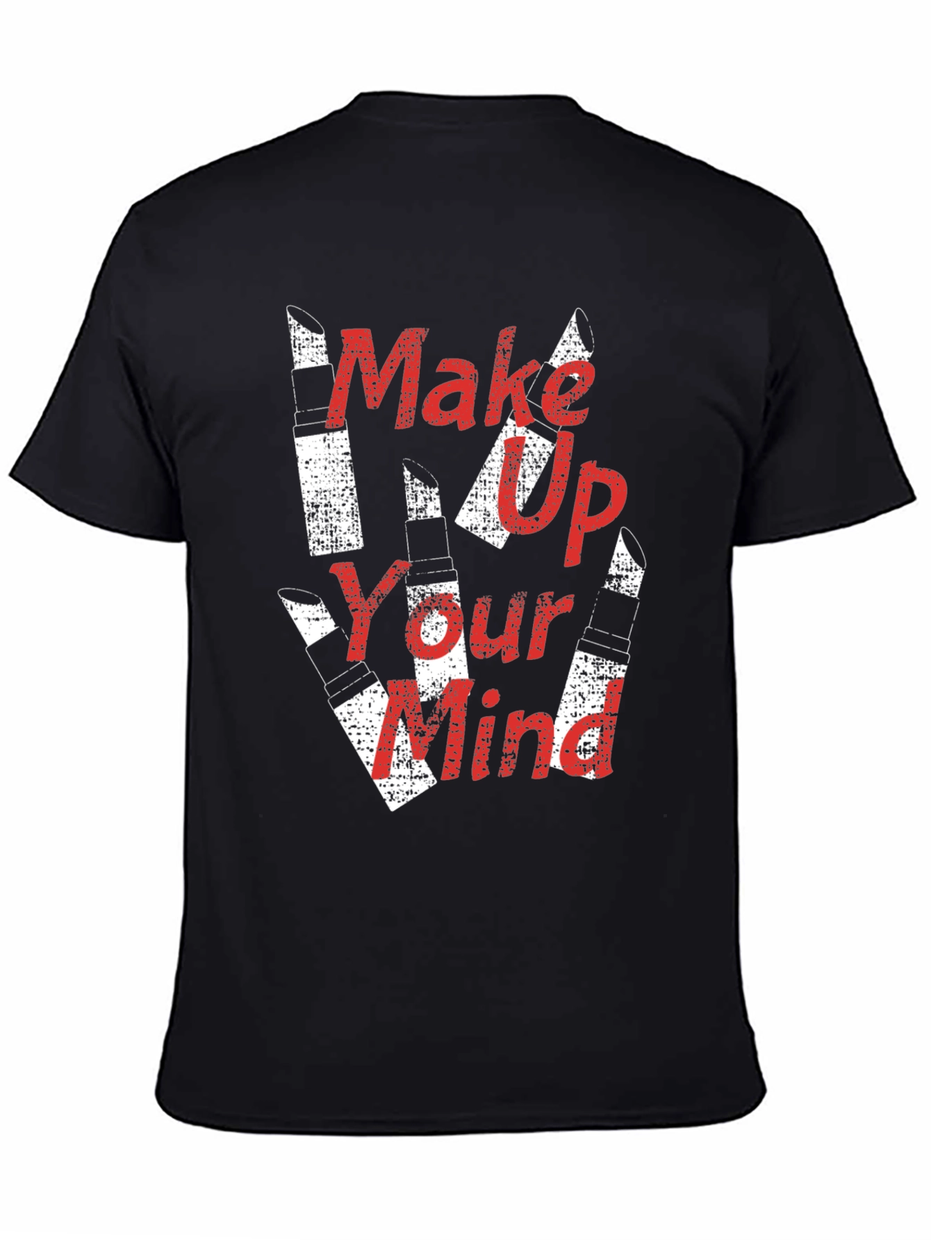 Black Make Up Your Mind Graphic Tee view 4