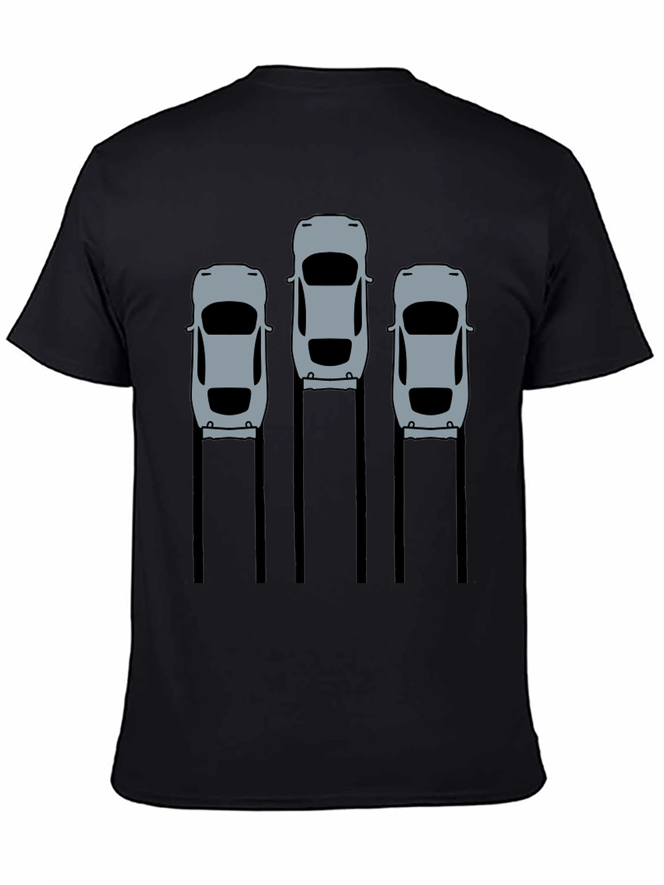 Black Car Enthusiast Black Graphic Tee view 4