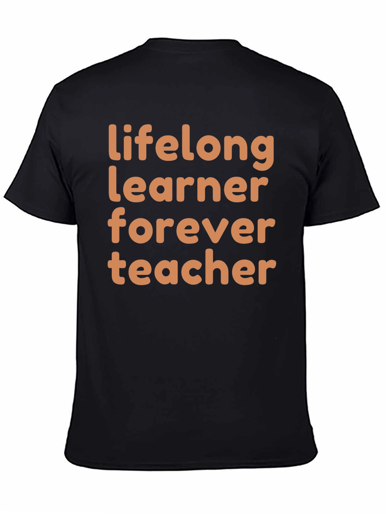 Black Lifelong Learner Forever Teacher Graphic Tee view 4