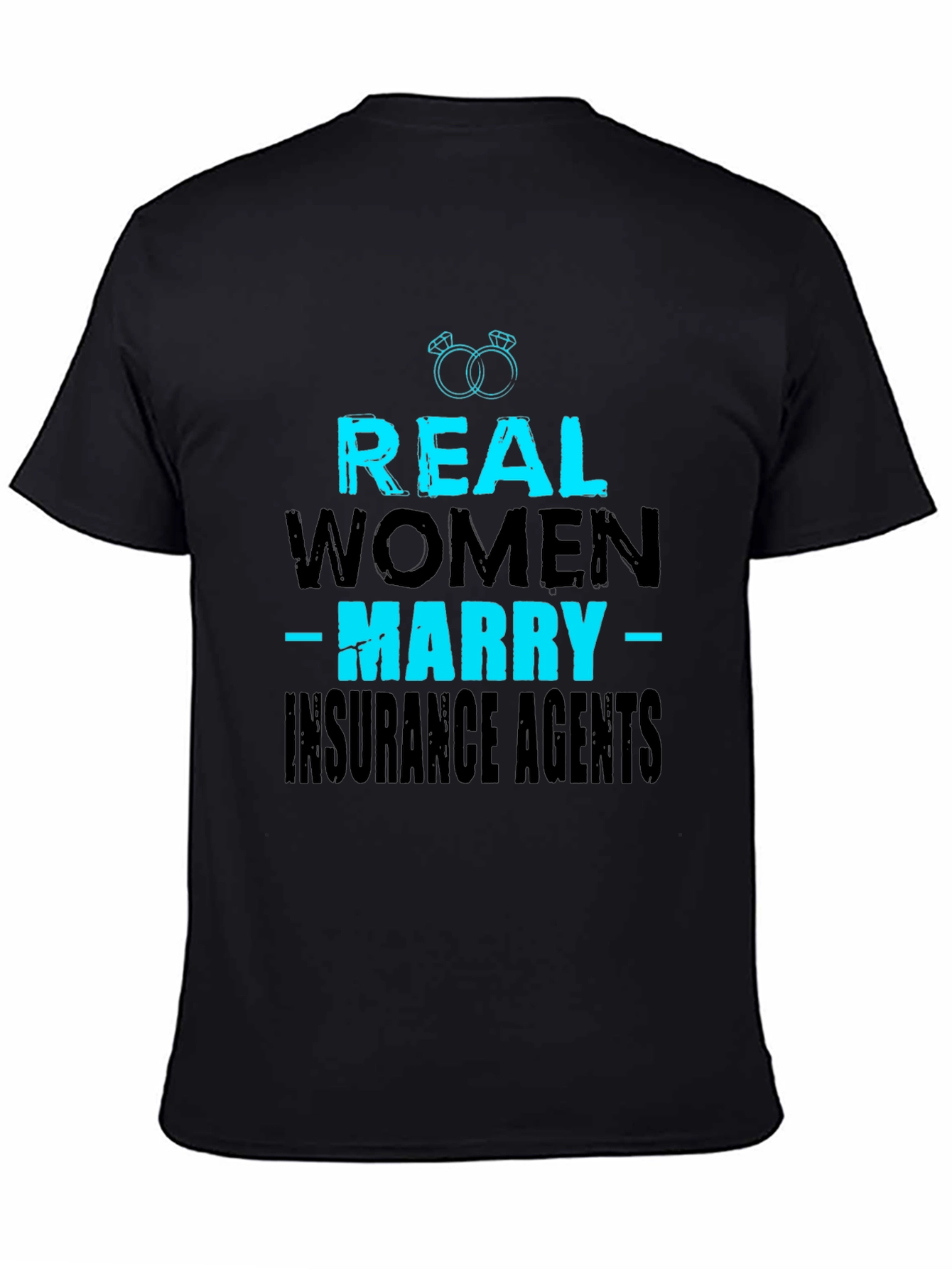 Black Real Women Marry Insurance Agents T-Shirt view 4