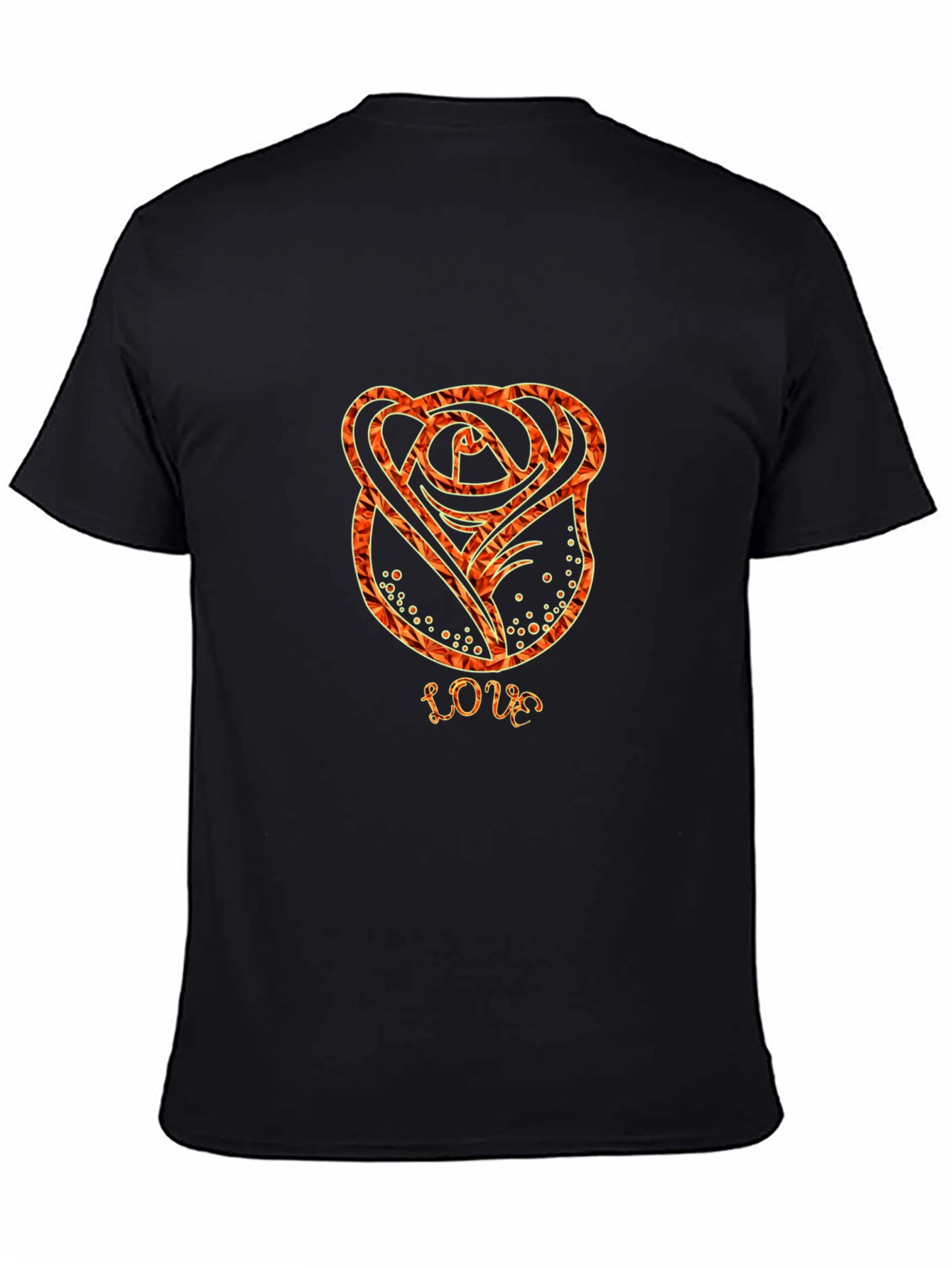 Black Rose Love T-Shirt - Stylish Graphic Tee view 4