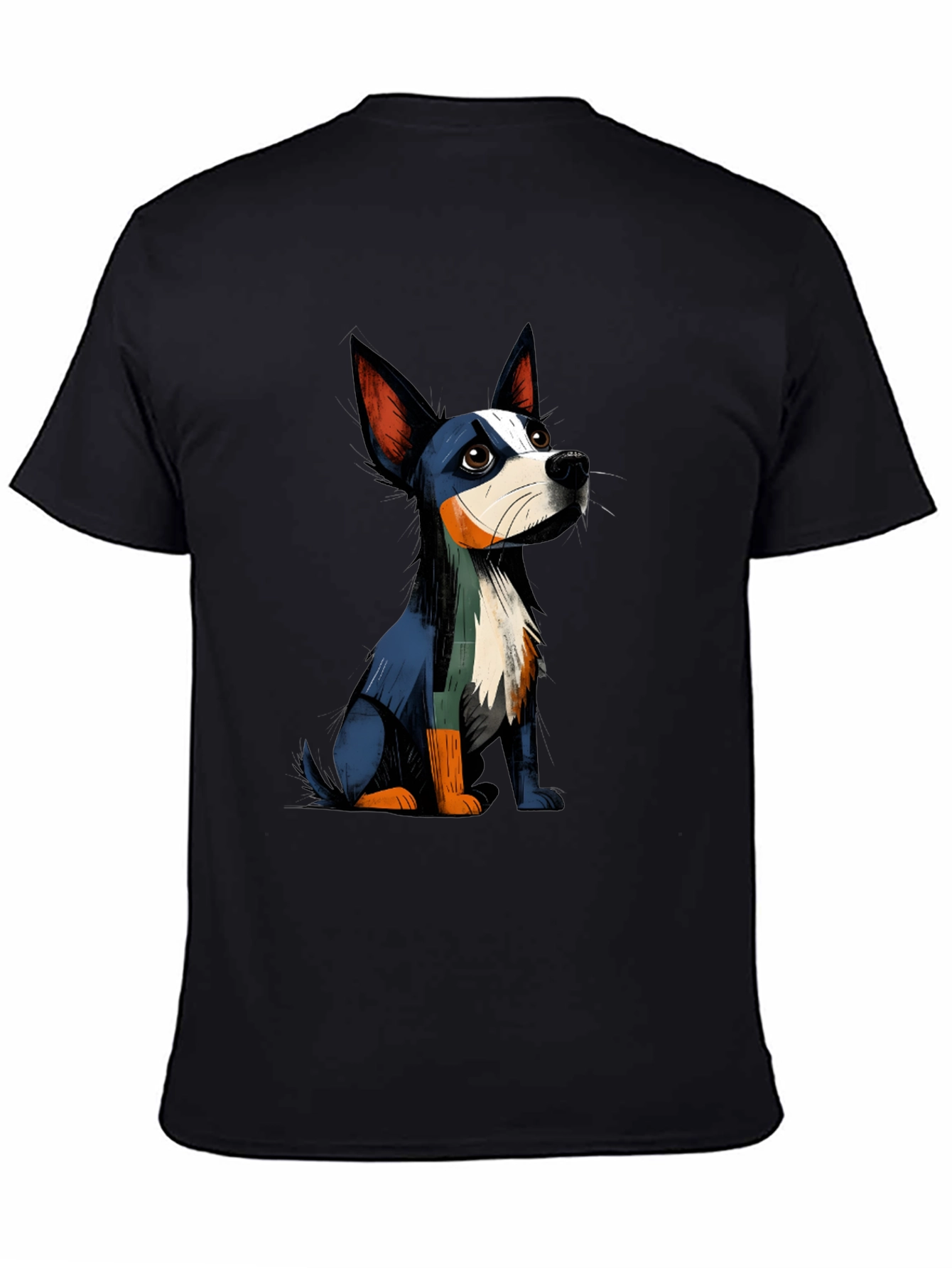Black Dog Graphic Tee - Men's Black T-Shirt view 4