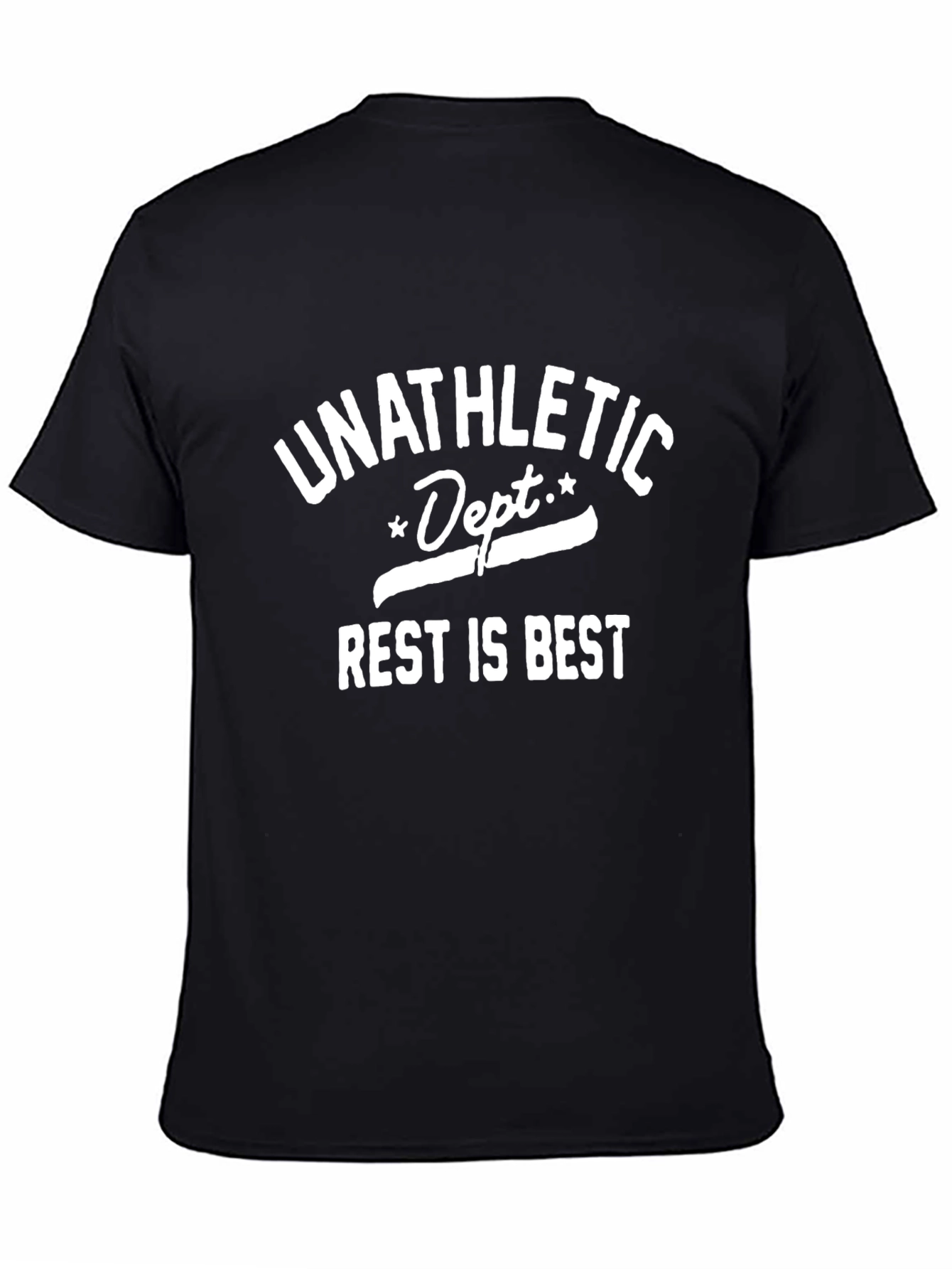 Black Unathletic Dept. Rest Is Best Black T-Shirt view 4