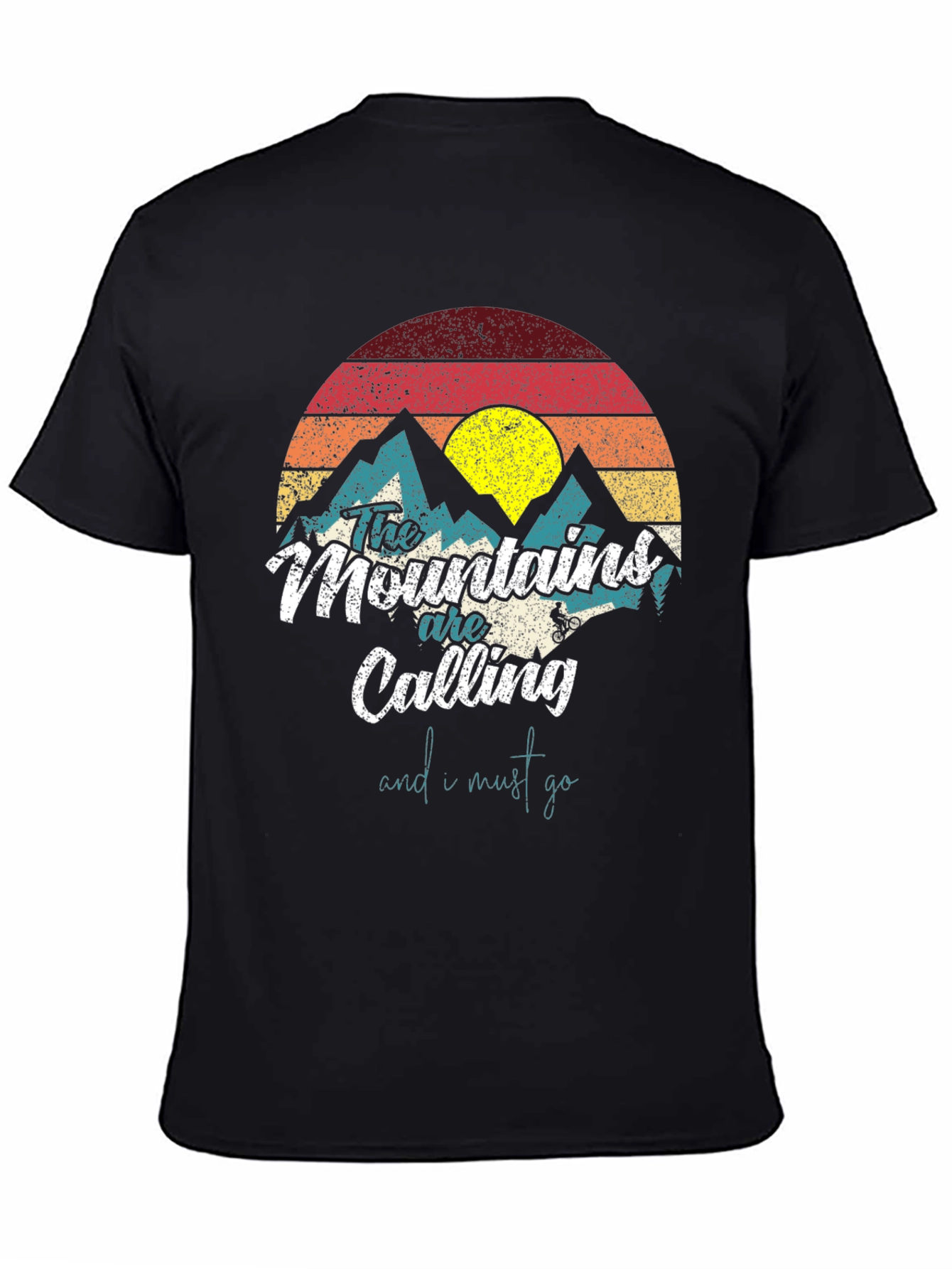 Black Mountains Are Calling T-Shirt - Nature Adventure Tee view 4
