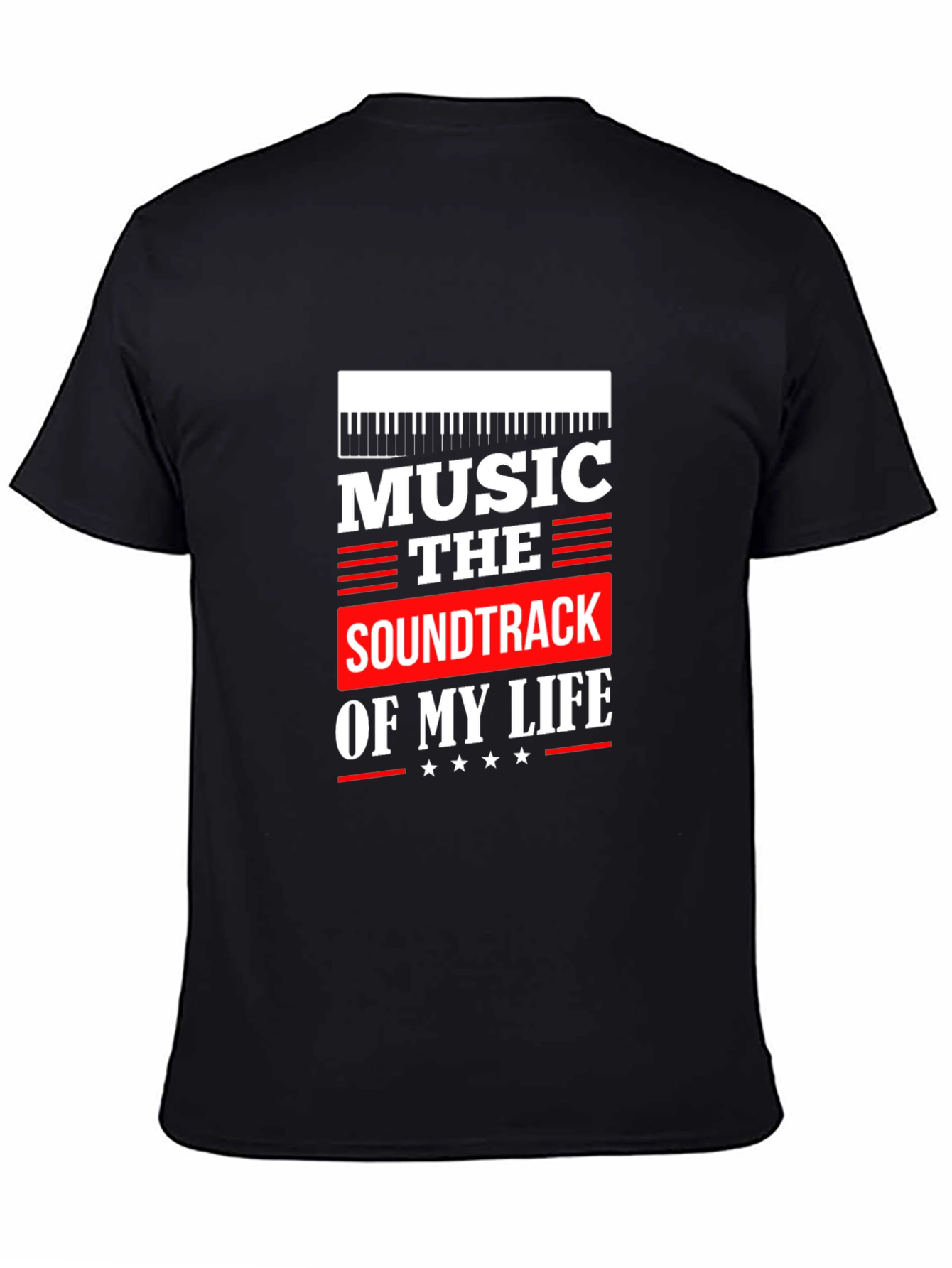 Black Music is the Soundtrack of My Life T-Shirt view 4