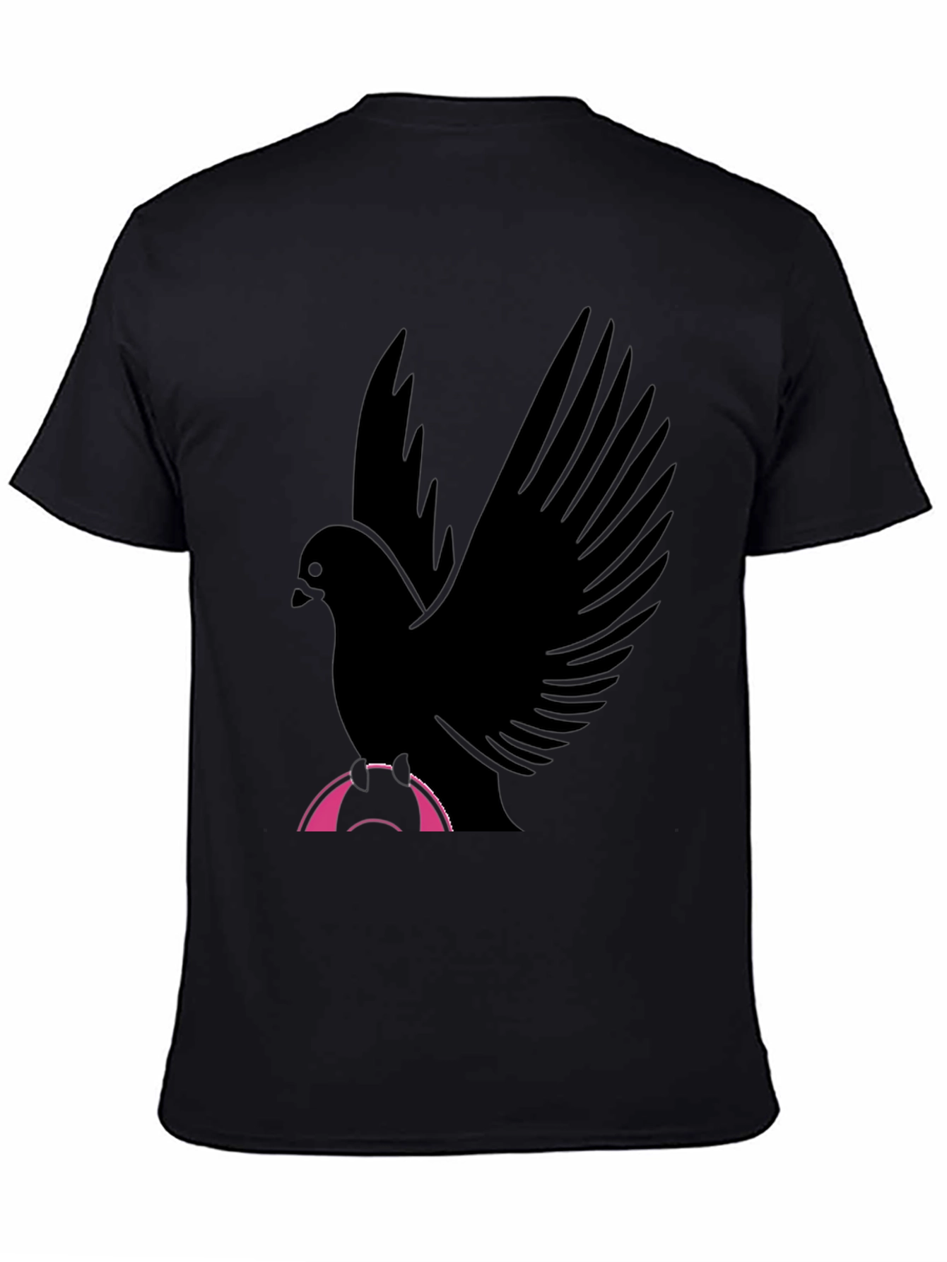 Black Bird Graphic T-Shirt - Stylish Men's Tee view 4