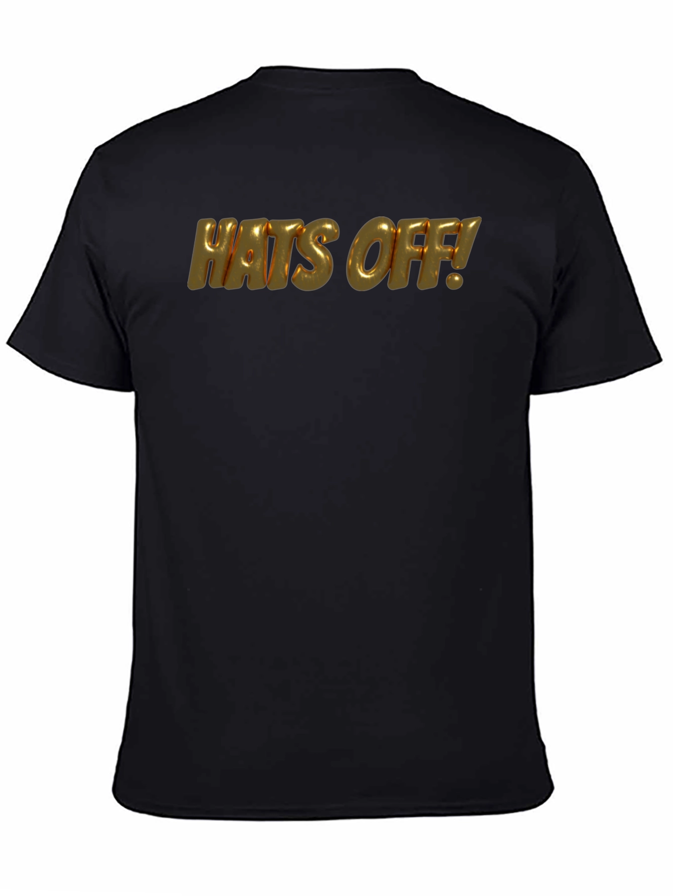 Black Hats Off! Graphic Black T-Shirt view 4