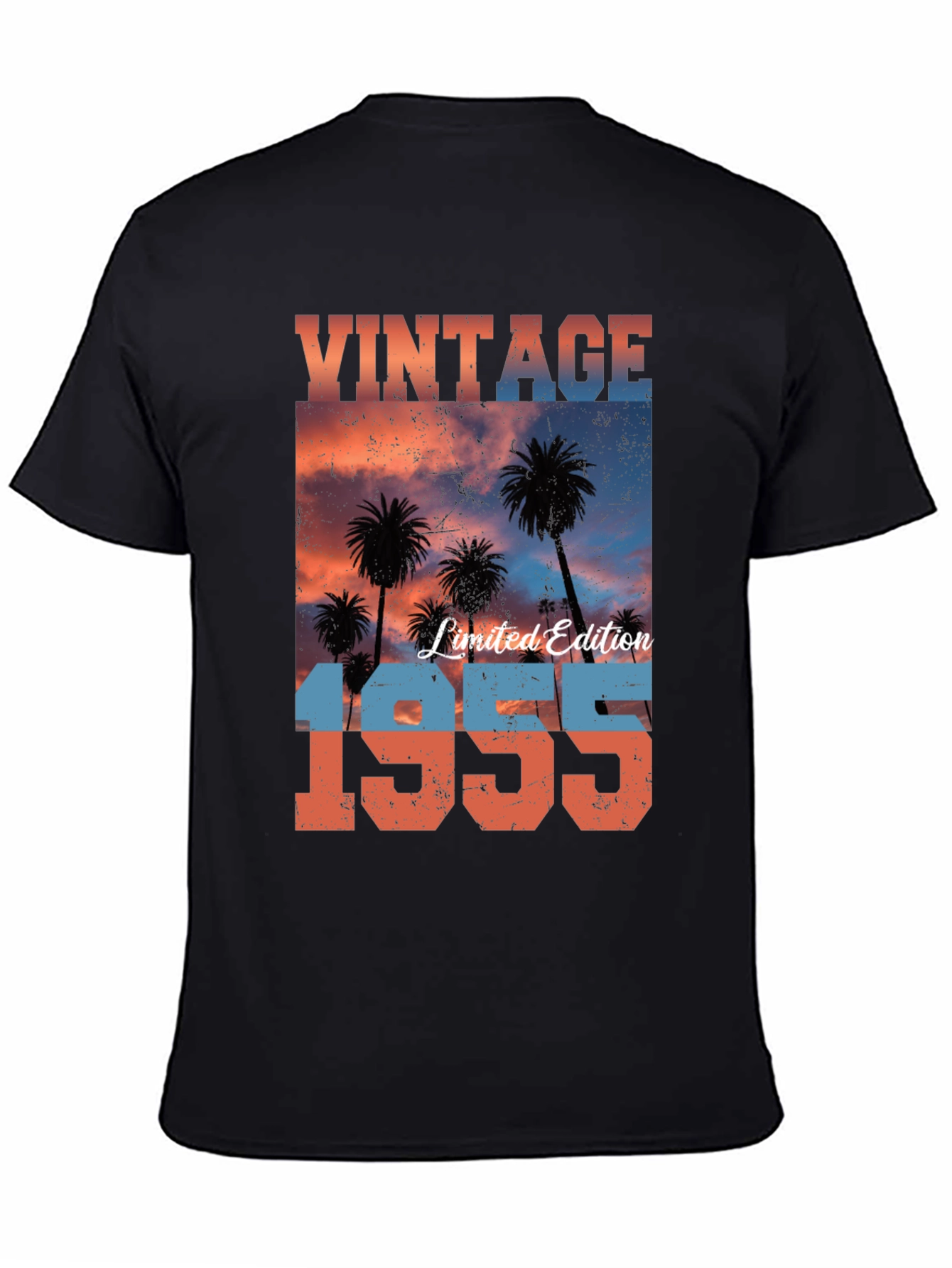 Black Vintage 1955 Limited Edition T-Shirt view 4