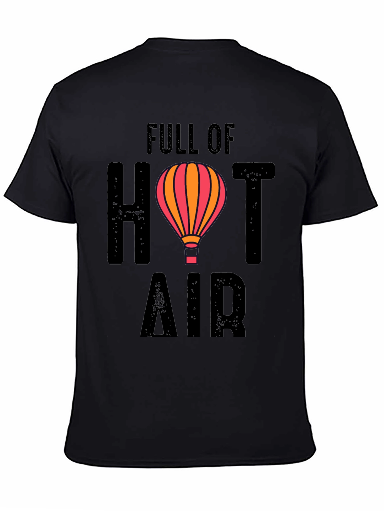 Black Full of Hot Air Graphic Tee view 4