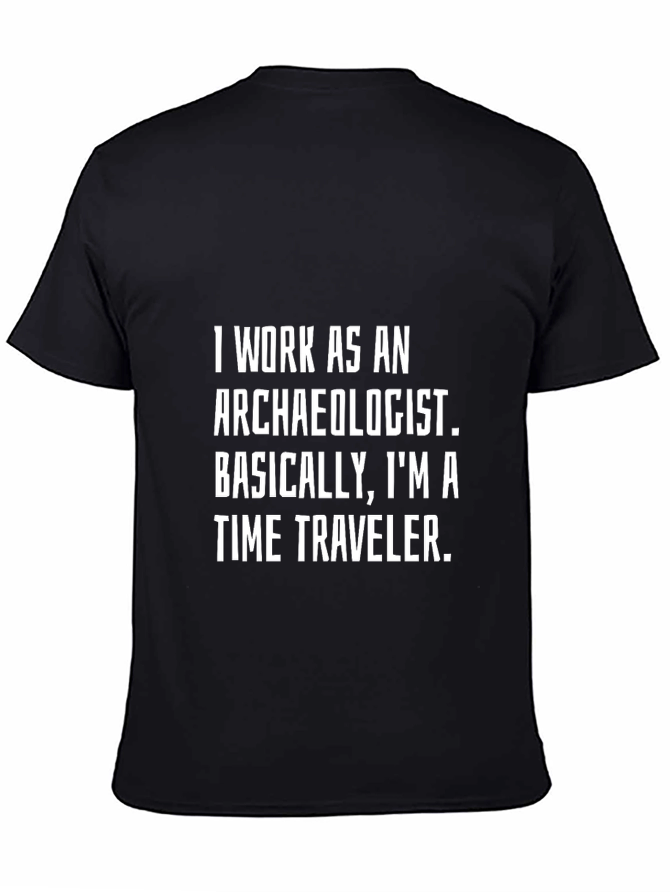 Black Archaeologist Time Traveler T-Shirt view 4
