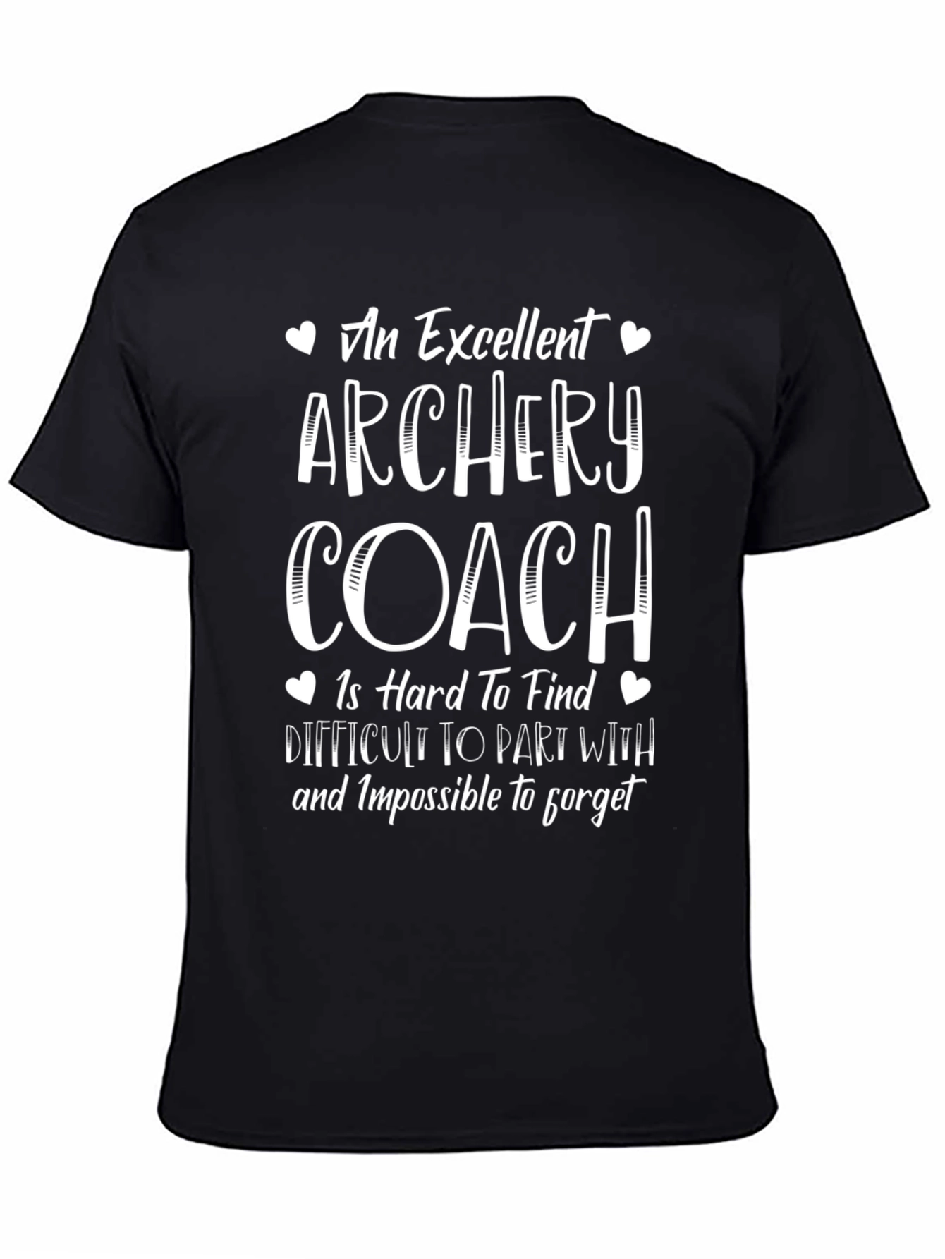 Black Archery Coach T-Shirt - Excellent Gift view 4