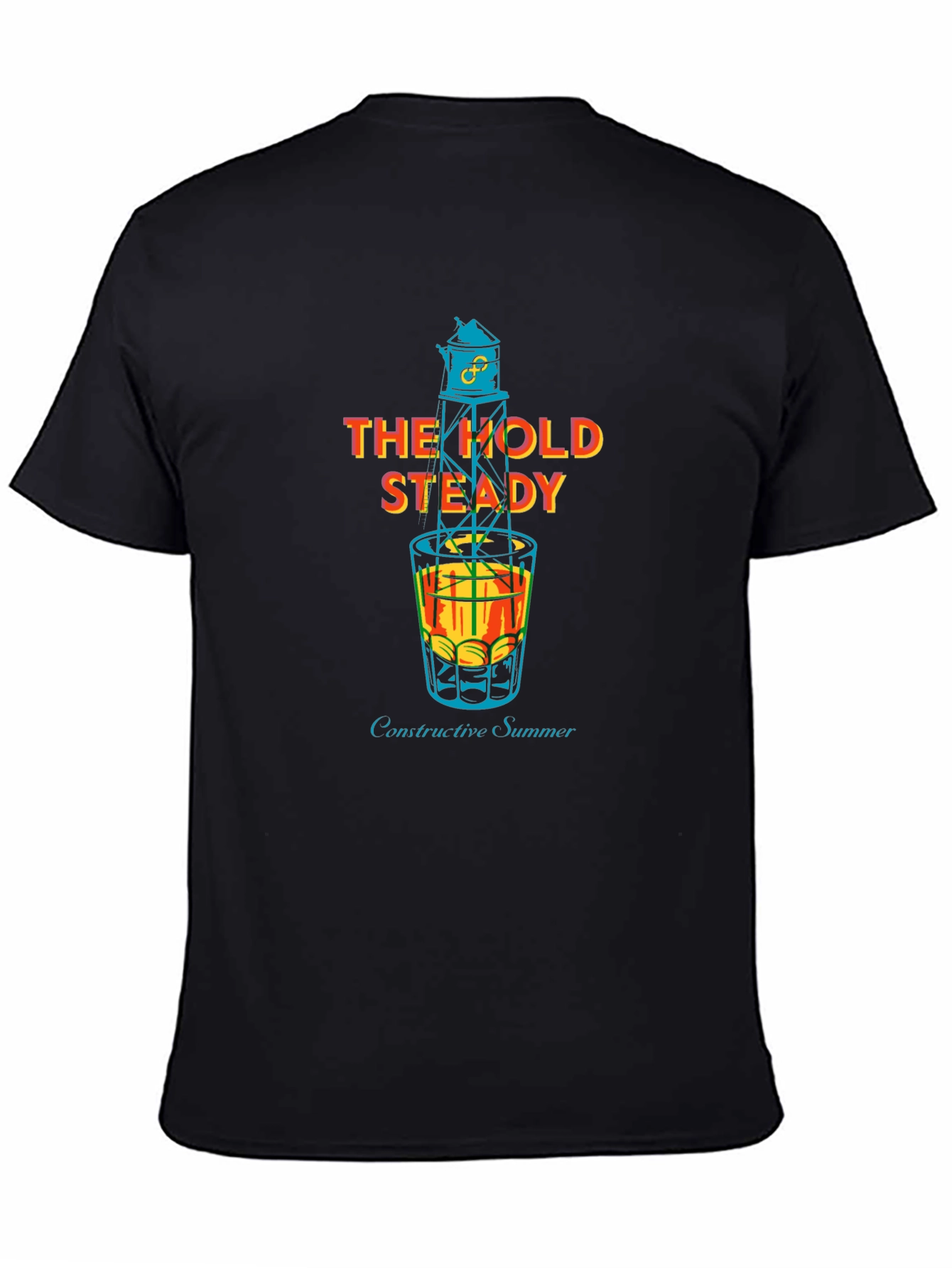 Black The Hold Steady Constructive Summer Black T-Shirt view 4