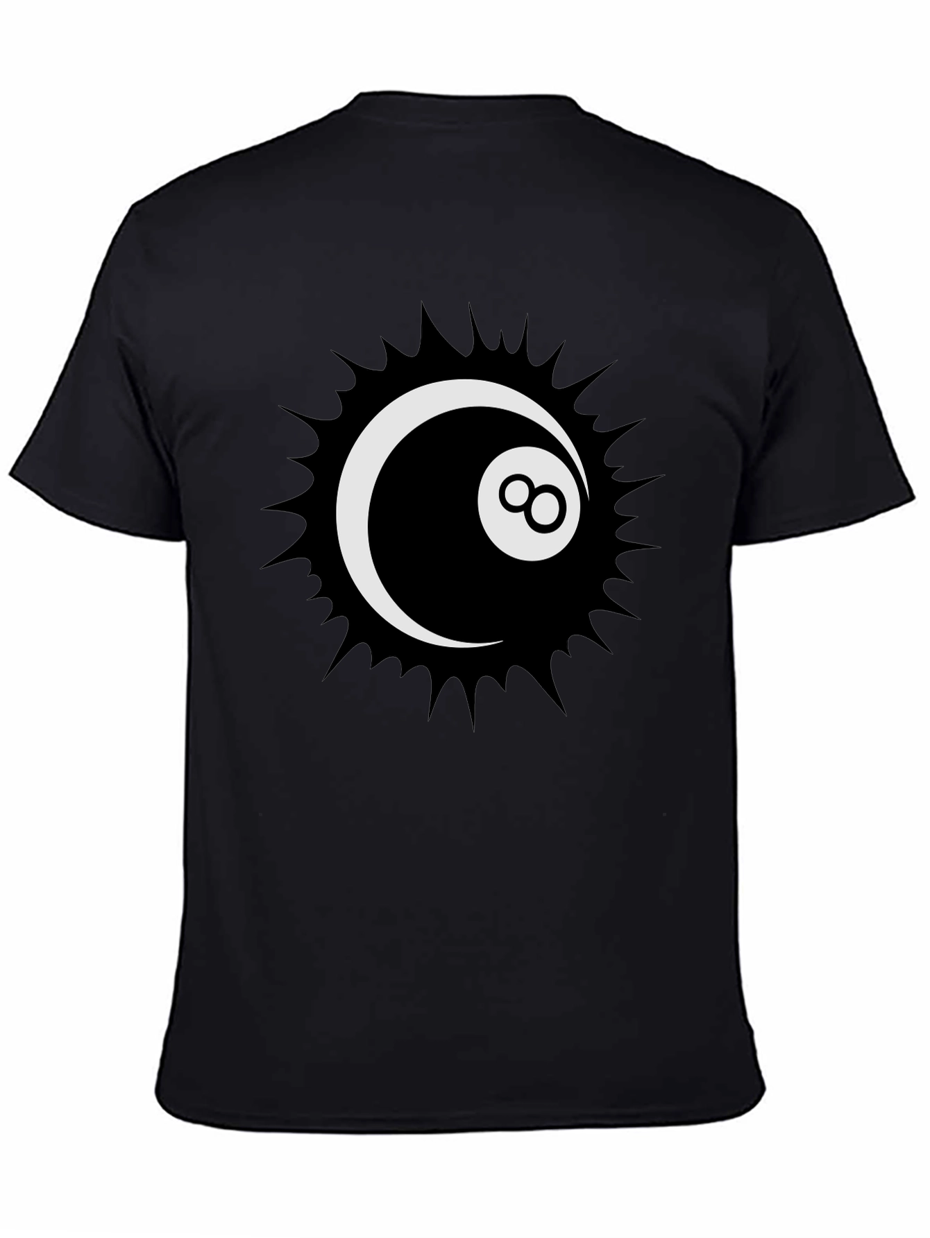 Cool 8-Ball Graphic Tee - Stylish Black T-Shirt - 4