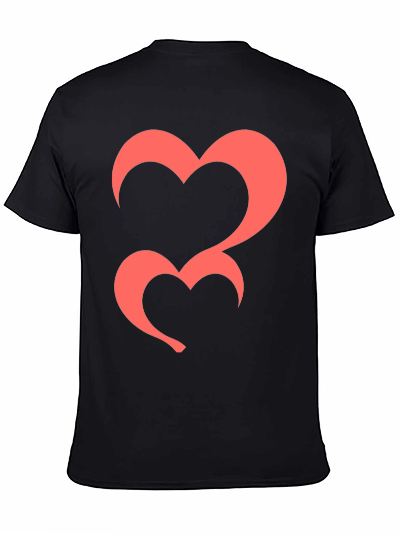 Black Heart Graphic Tee - Black Casual T-Shirt view 4