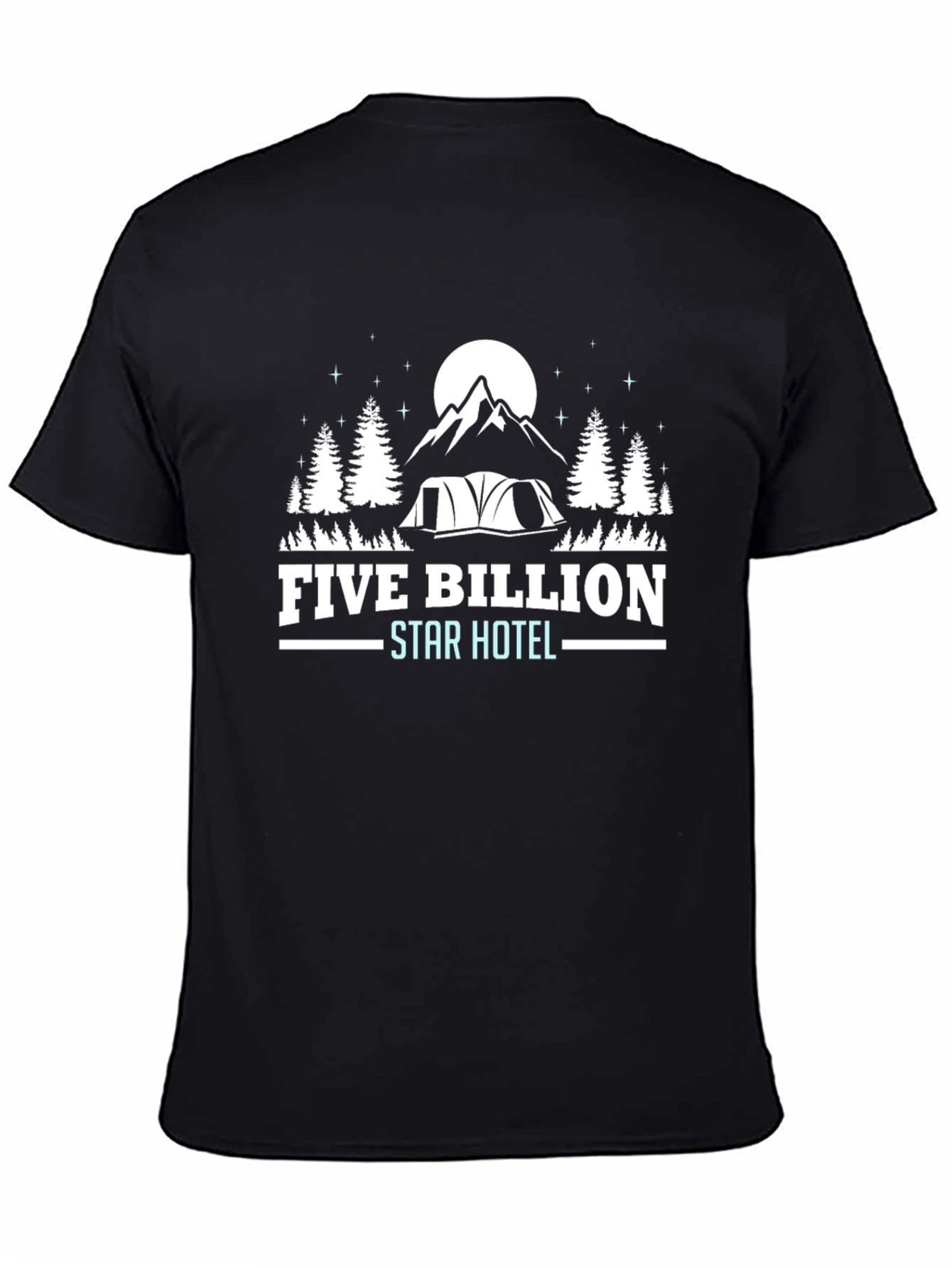 Five Billion Star Hotel Camping T-Shirt - 4