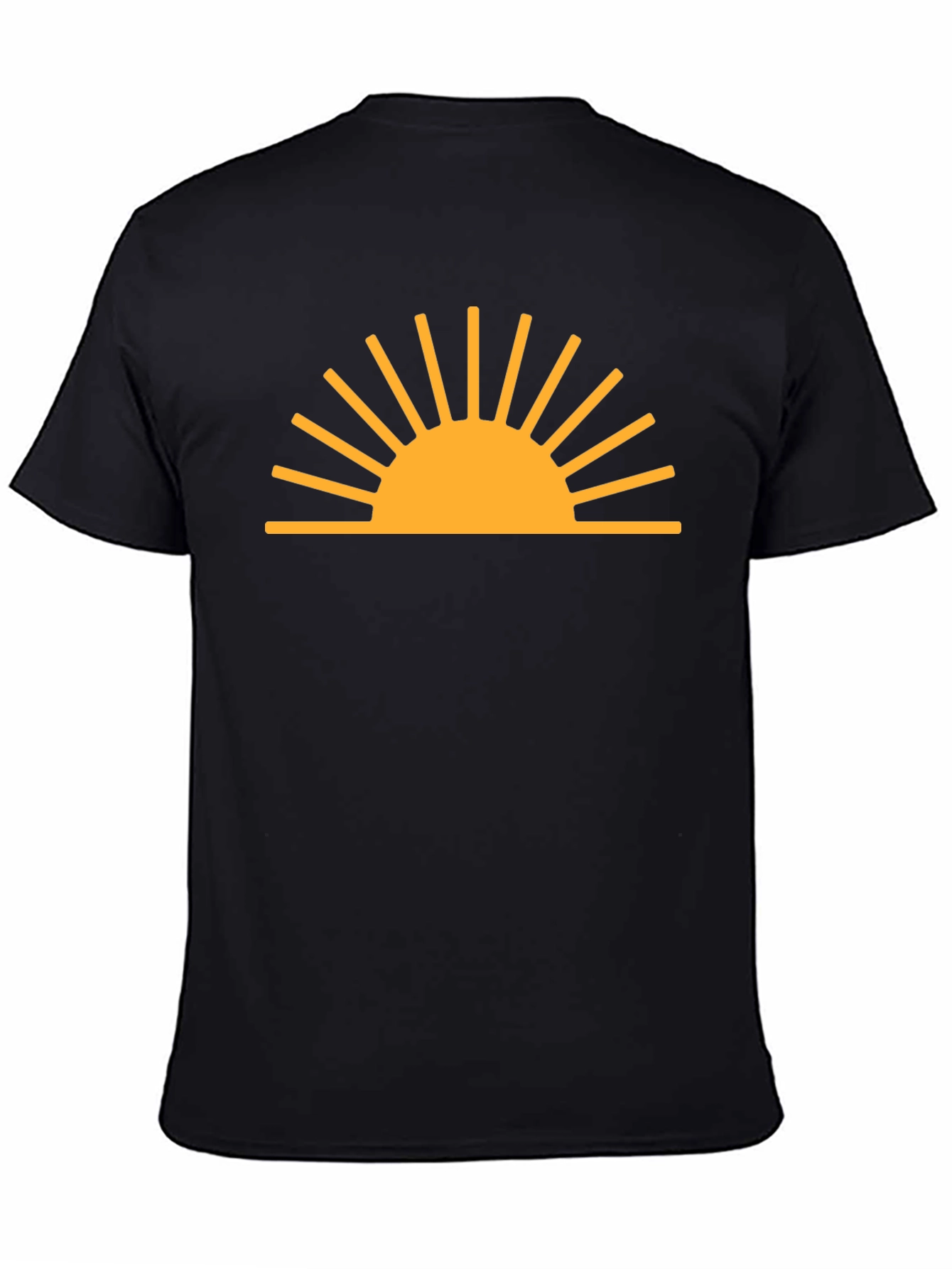 Black Sunrise Graphic Black T-Shirt view 4