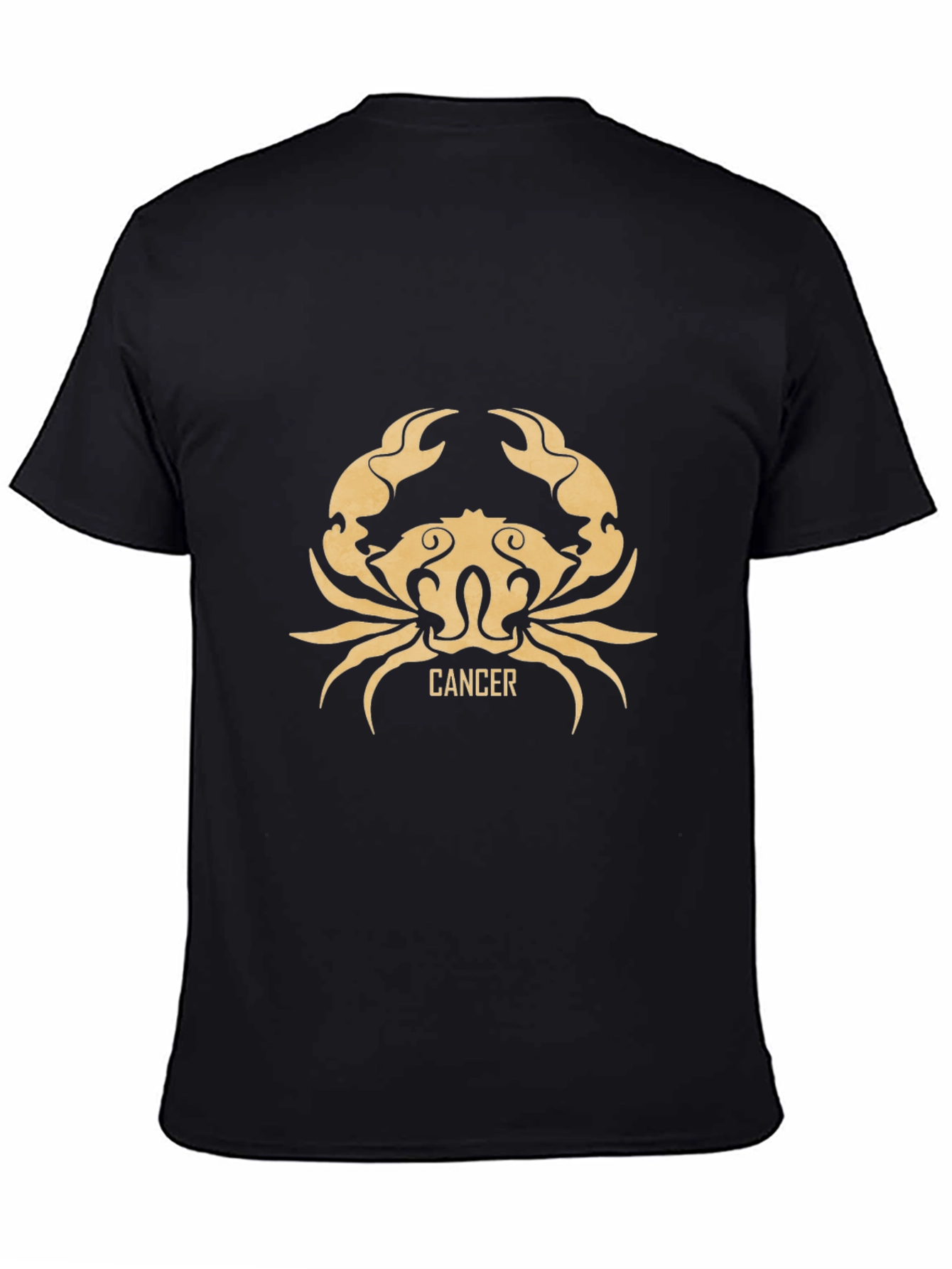 Black Cancer Zodiac T-Shirt - Astrology Tee view 4