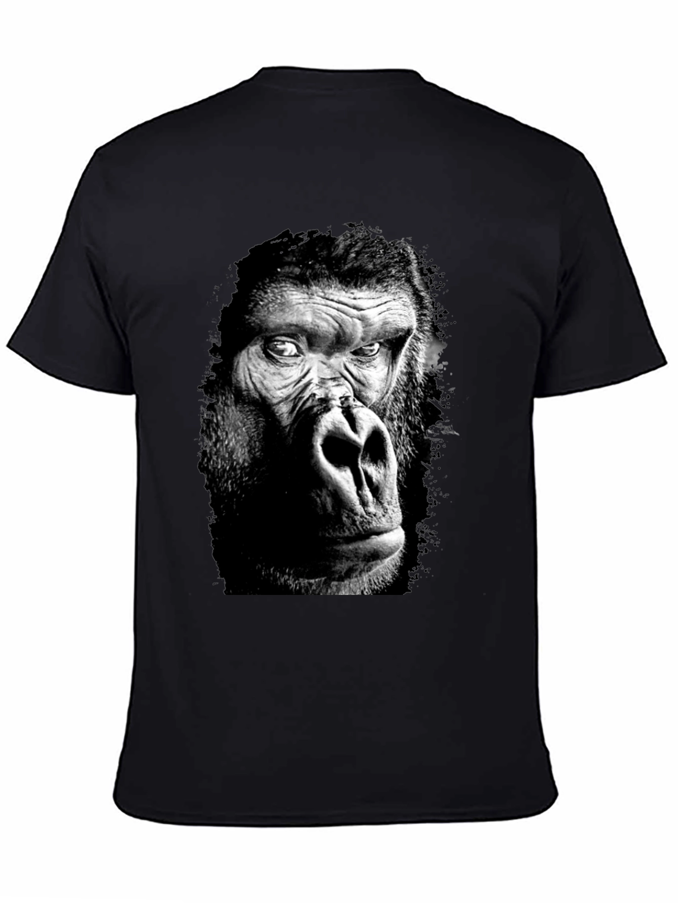 Black Gorilla Graphic Black T-Shirt view 4
