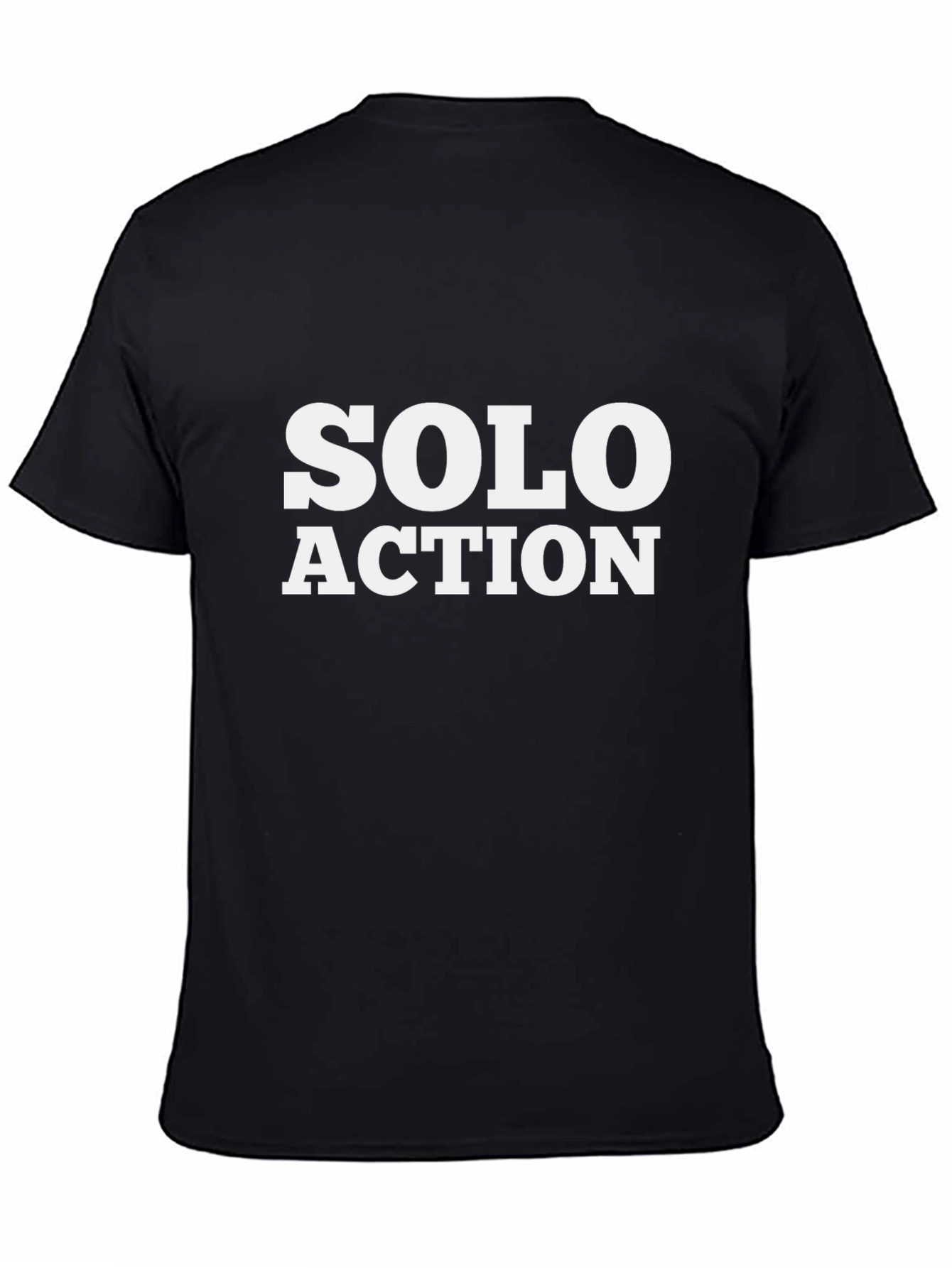 Black Solo Action Black T-Shirt view 4