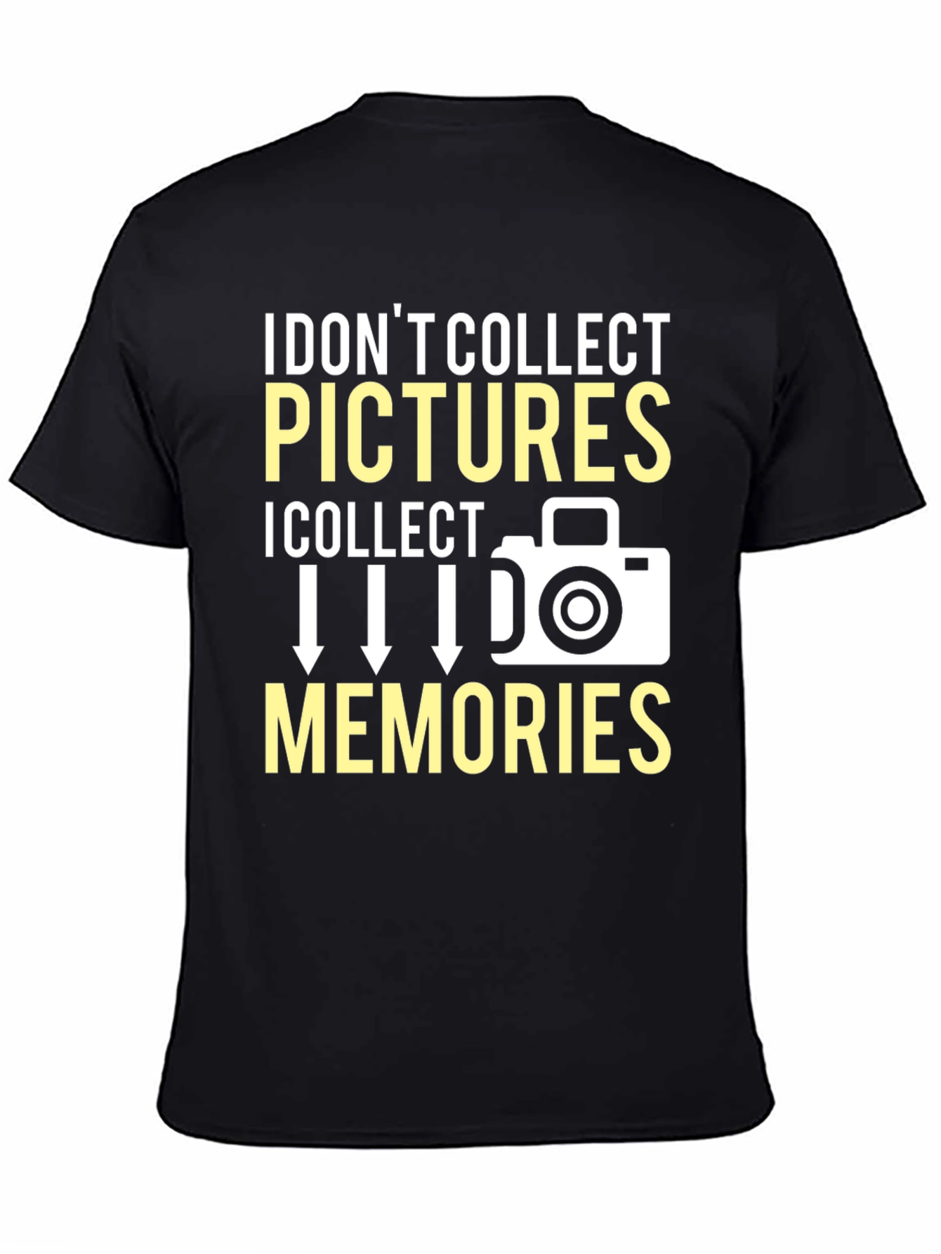 Black I Collect Memories T-Shirt Photography Gift view 4