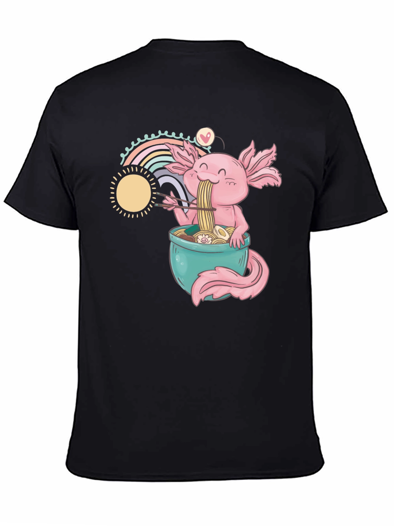 Axolotl Ramen T-Shirt - Cute Anime Design - 4