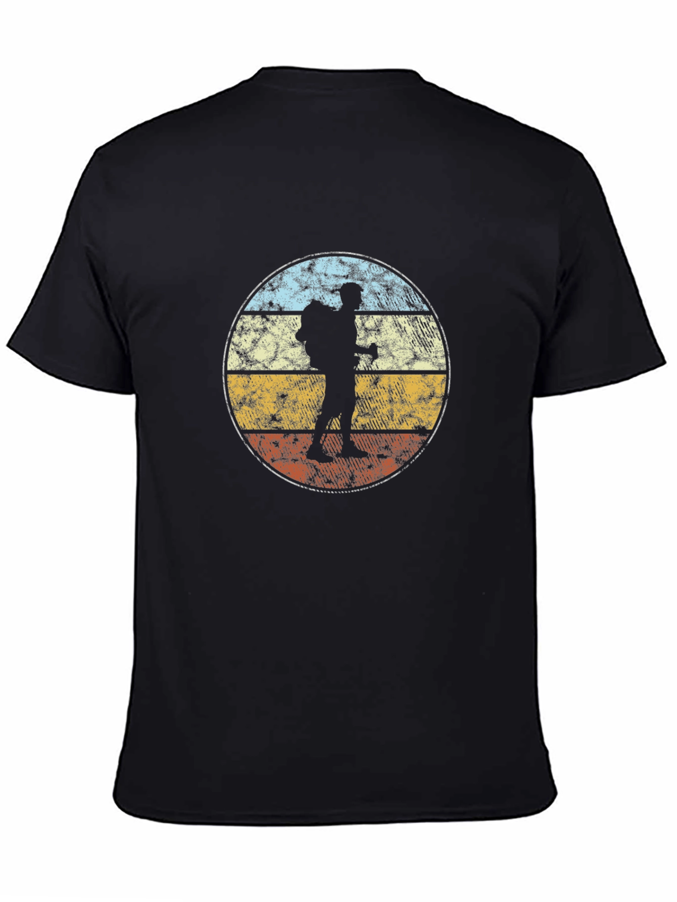 Black Retro Hiker Graphic Tee - Adventure Ready view 4
