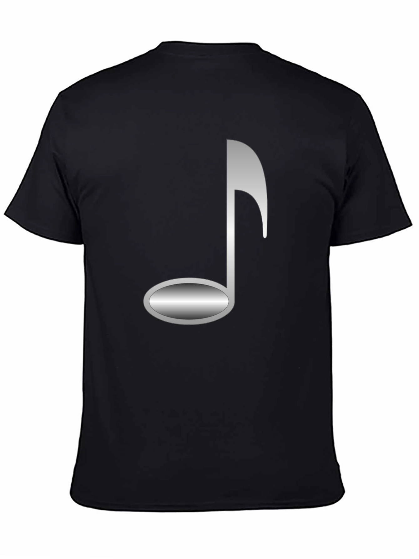 Black Music Note Graphic Tee - Stylish & Unique! view 4