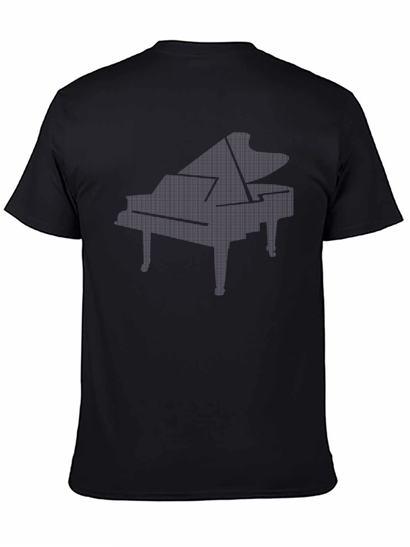 Black Grand Piano Graphic Tee - Black view 4