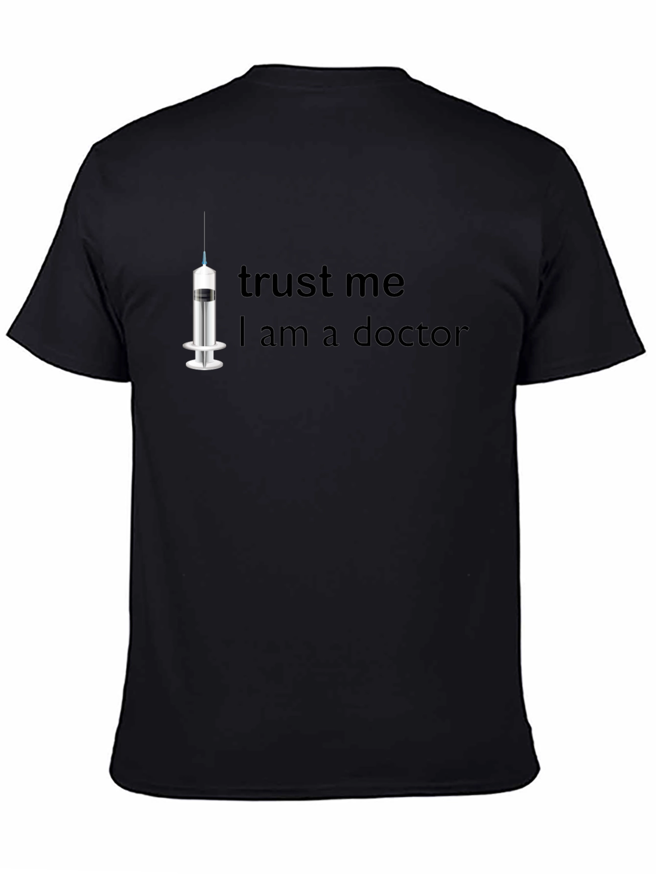 Black Trust Me, I Am a Doctor T-Shirt view 4