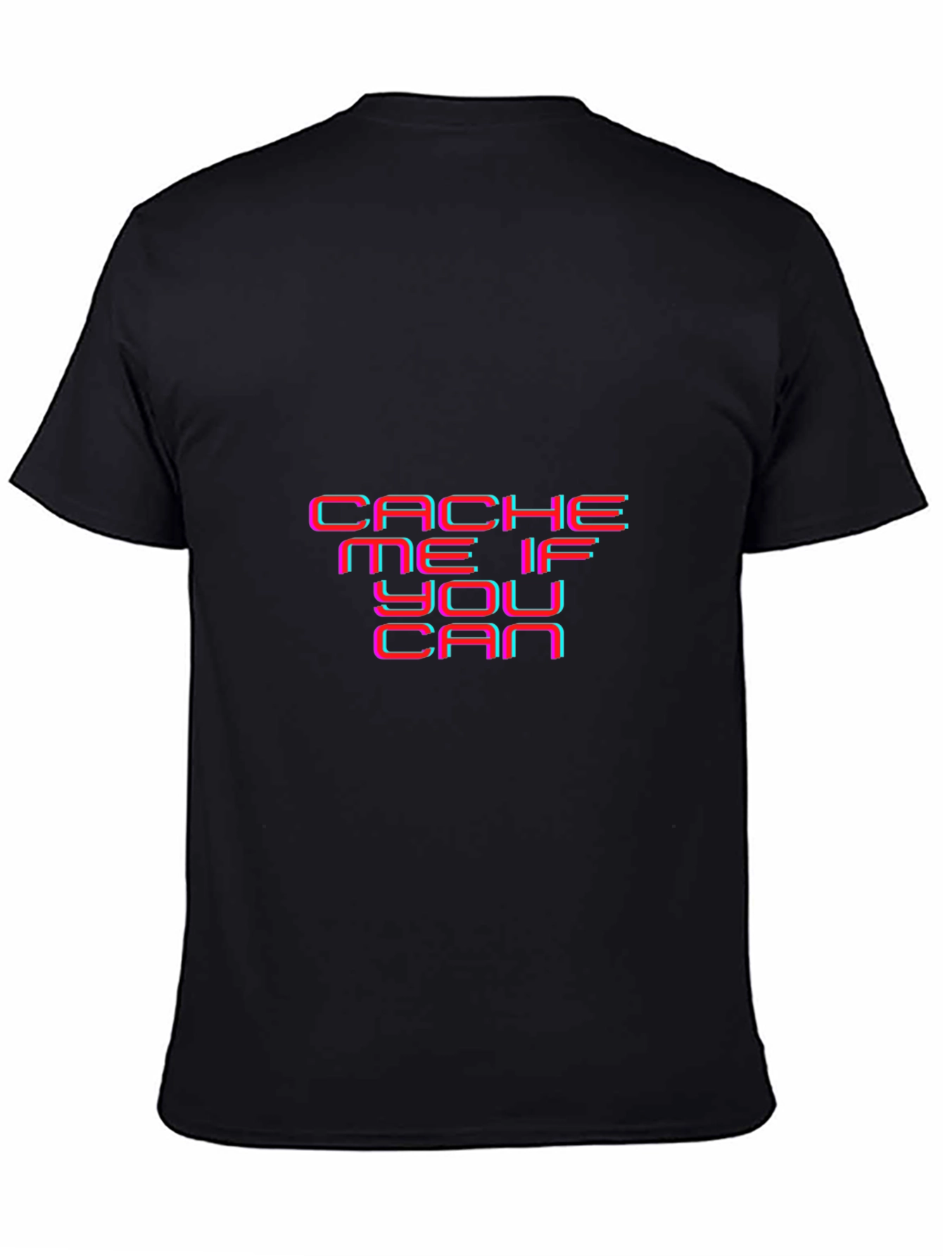 Black Cache Me If You Can Black Graphic Tee view 4