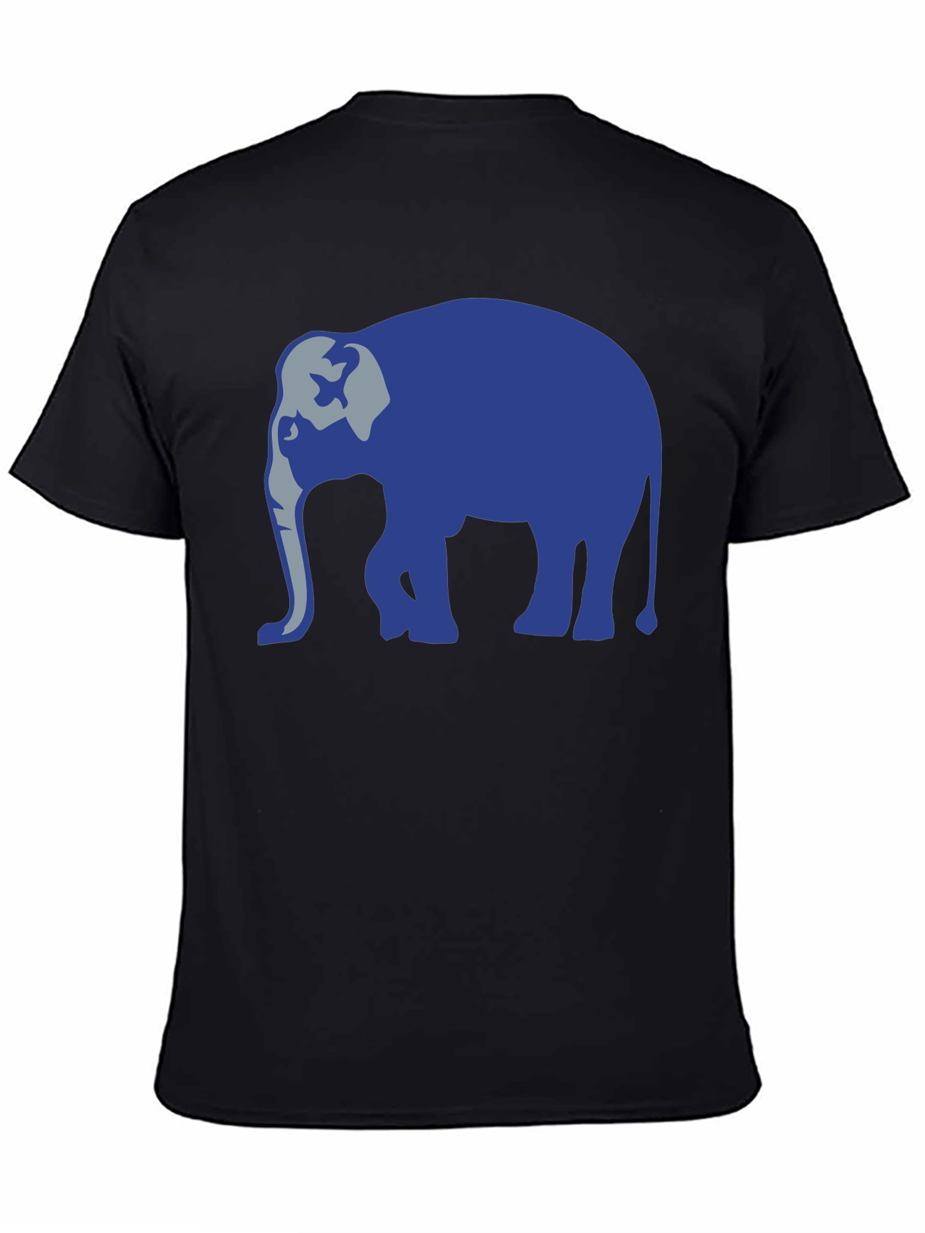 Black Elephant Graphic Tee - Cool Animal Design view 4