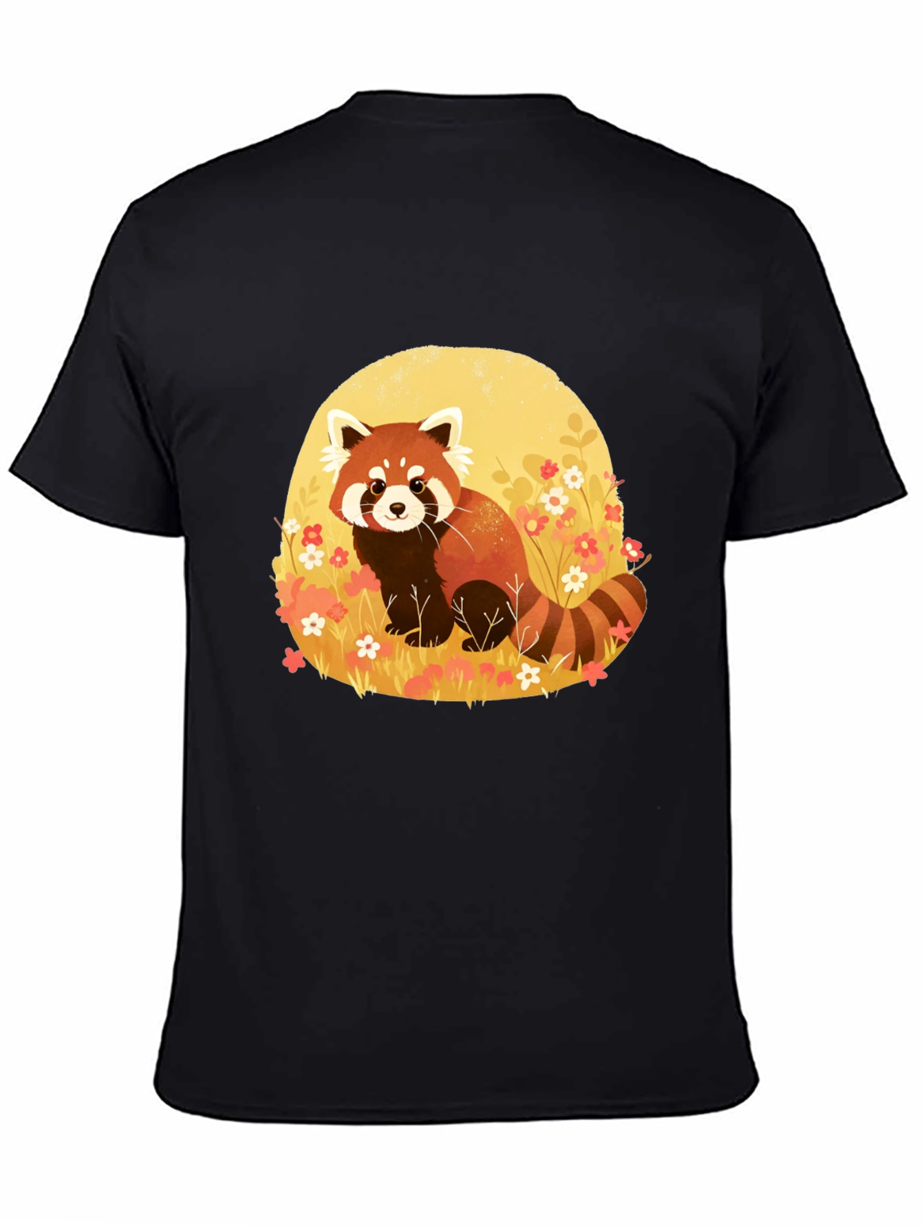 Black Red Panda Graphic Tee - Soft Cotton Blend view 4