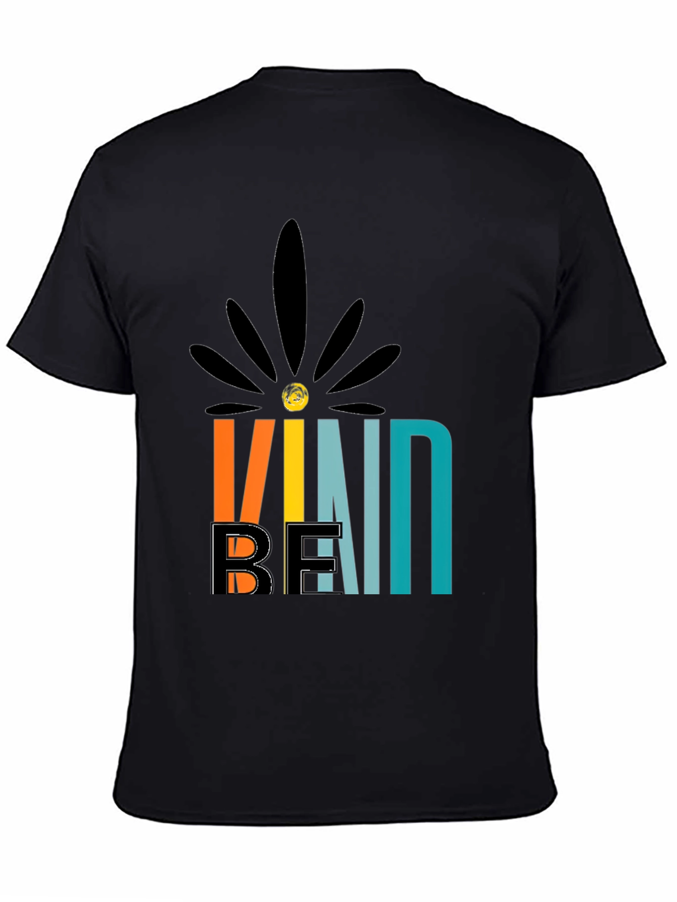 Black Be Kind Graphic Tee - Trendy Comfort view 4