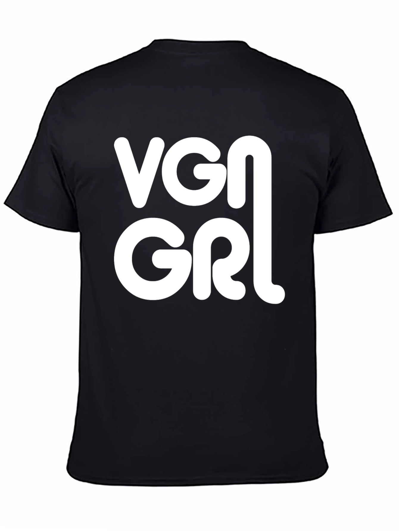 Black VGN GRL T-Shirt - Vegan Style view 4