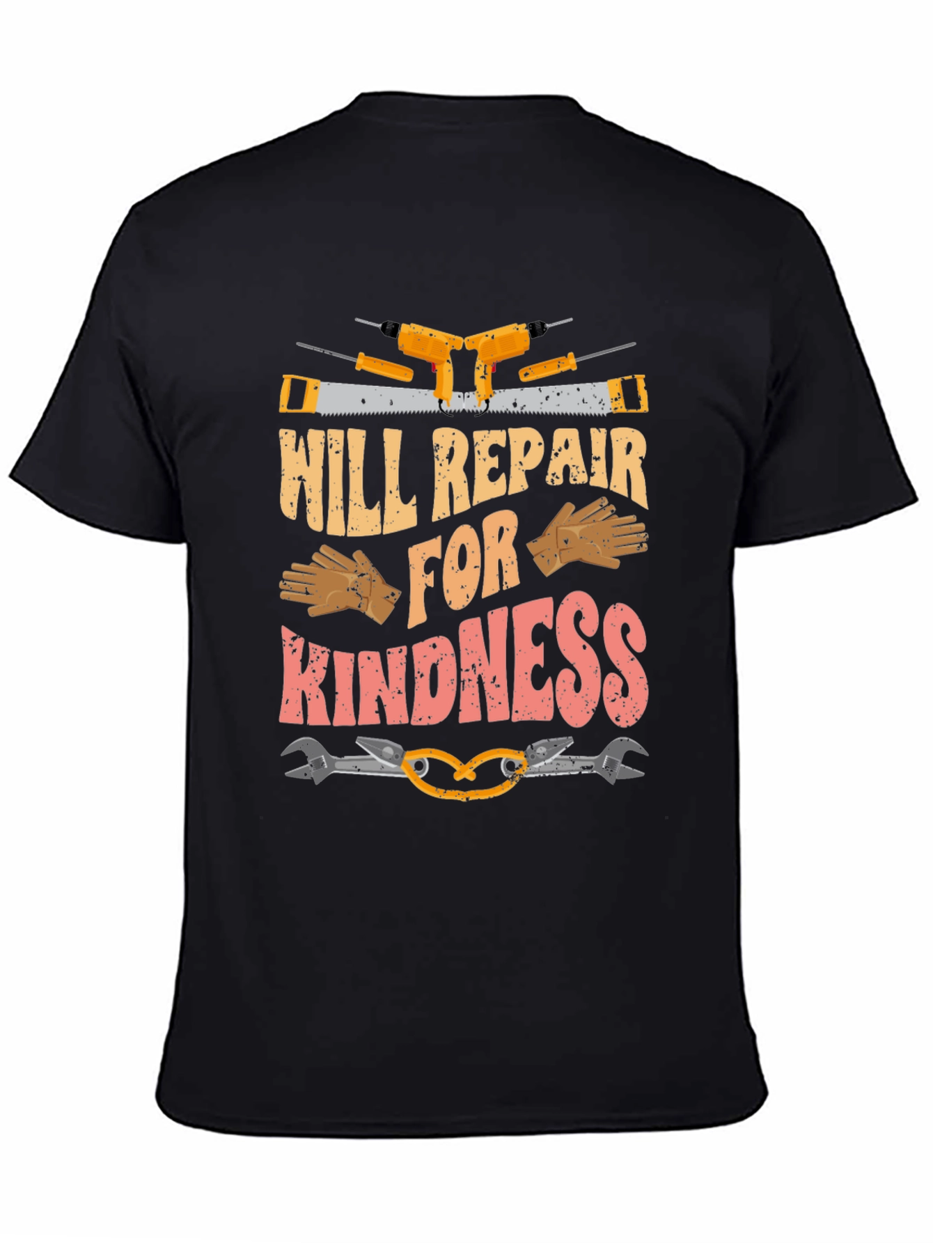 Black Will Repair for Kindness T-Shirt view 4
