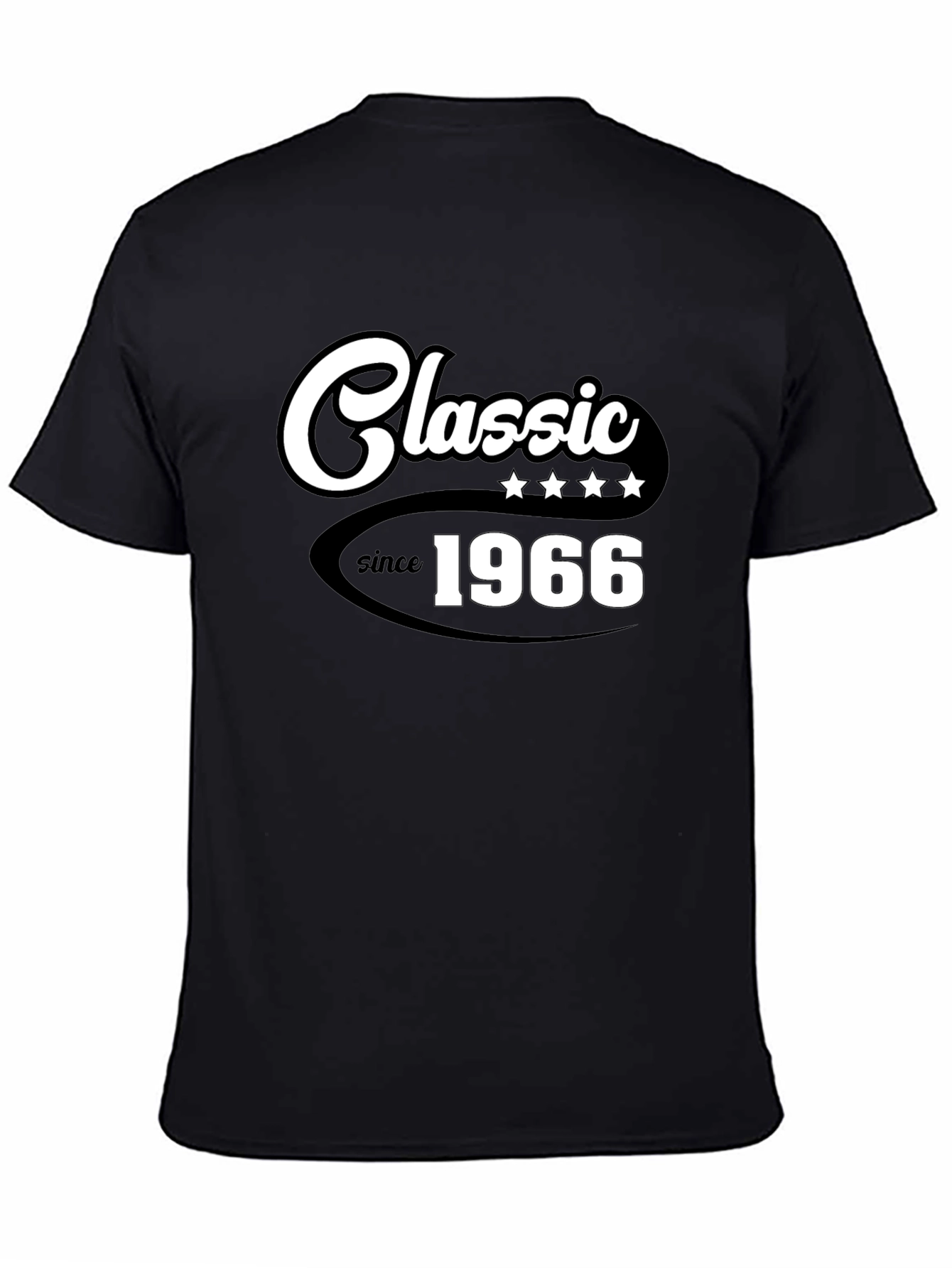 Black Classic Since 1966 Graphic Tee - Stylish Retro Design view 4