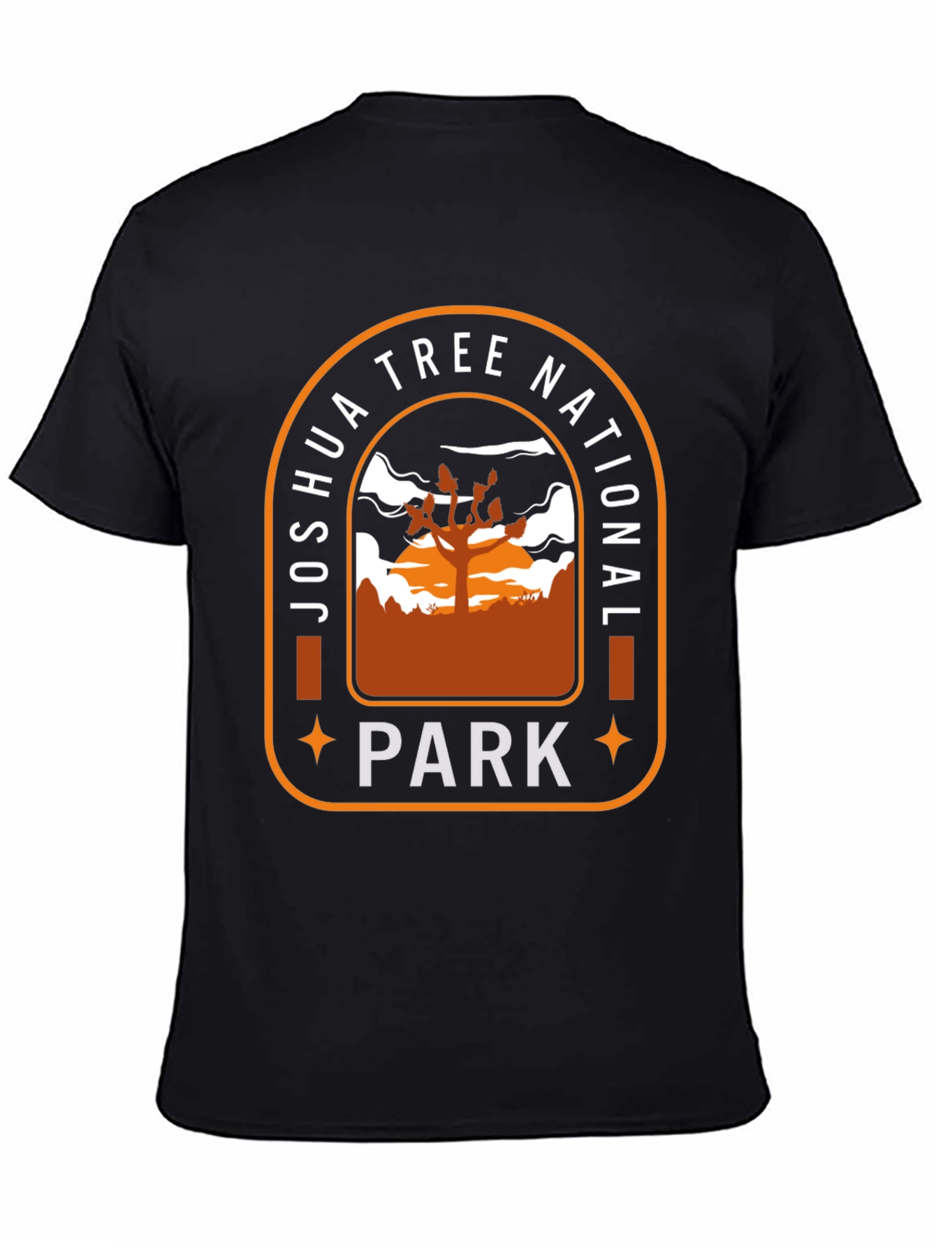 Black Joshua Tree National Park Graphic Tee view 4