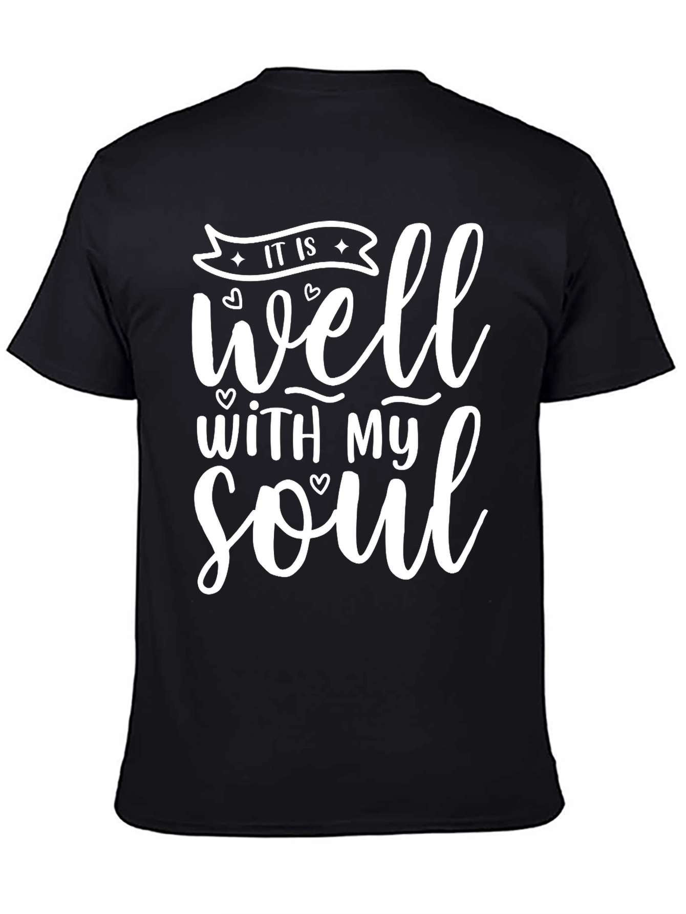 Black It Is Well With My Soul T-Shirt view 4