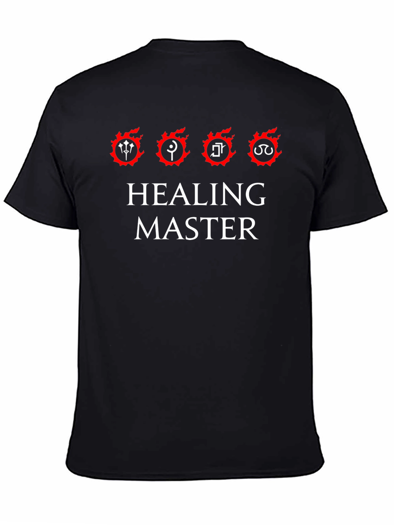 Black Healing Master T-Shirt - RPG Gamer Tee view 4
