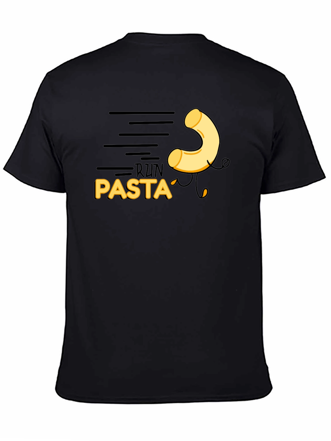 Black Run Pasta Black T-Shirt view 4