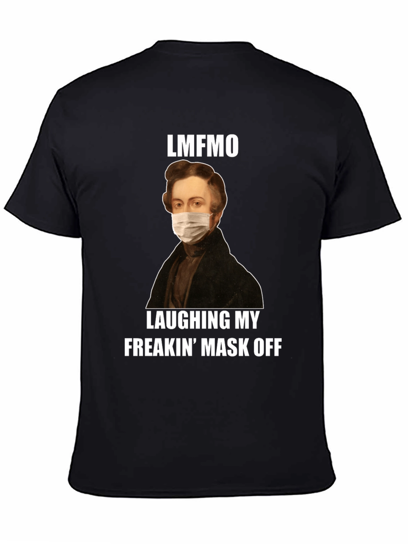 Black LMFAO Mask Off T-Shirt - Funny Novelty Tee view 4