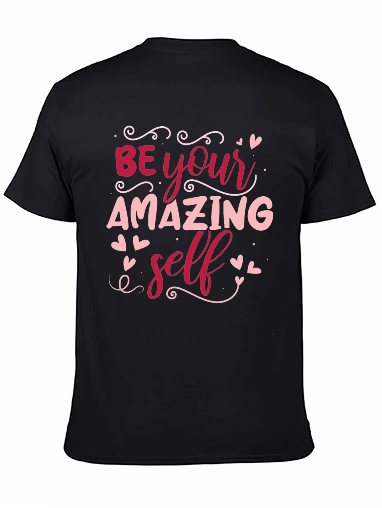 Black Be Your Amazing Self Black T-Shirt view 4