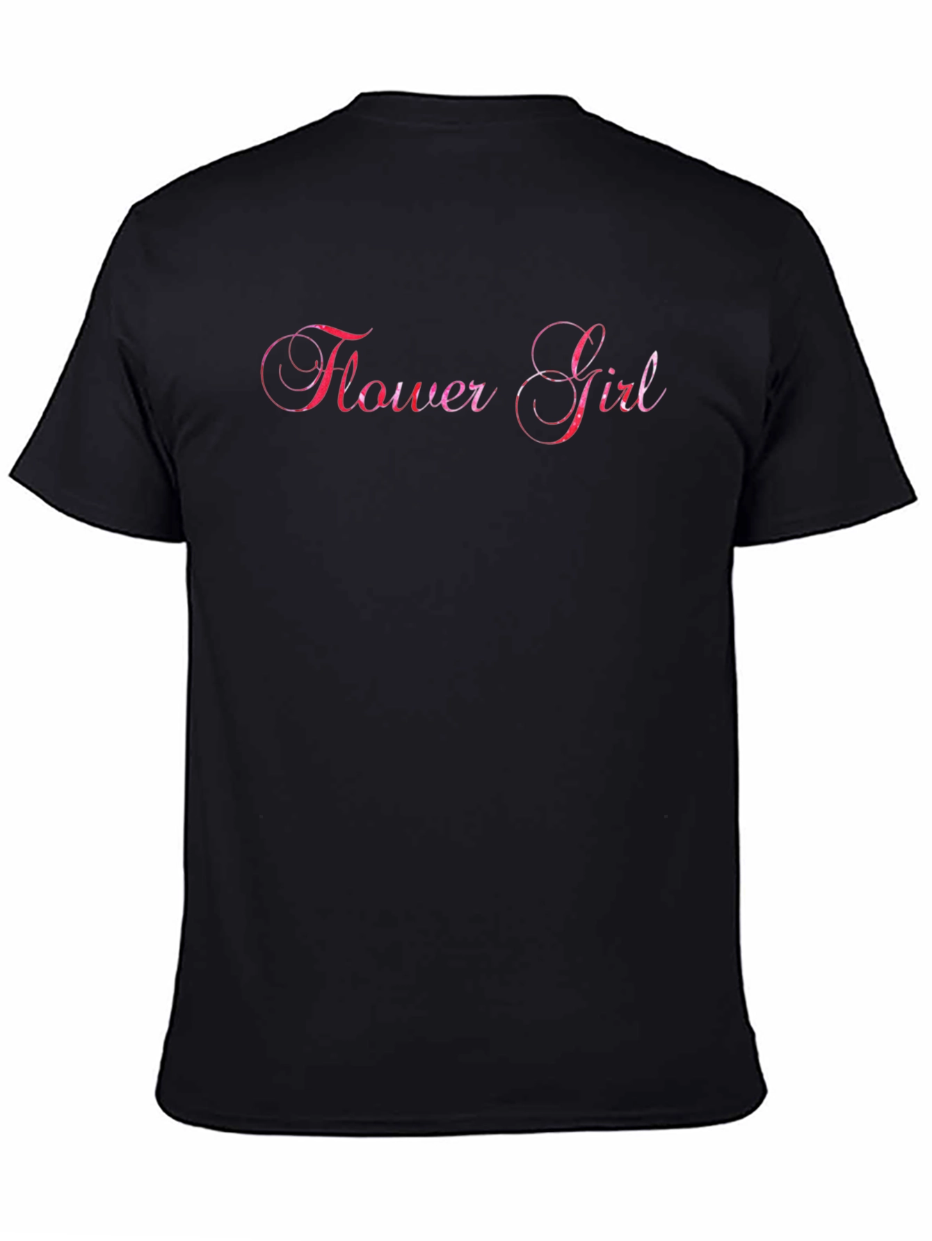 Black Flower Girl Tee - Stylish & Comfortable Black T-Shirt view 4
