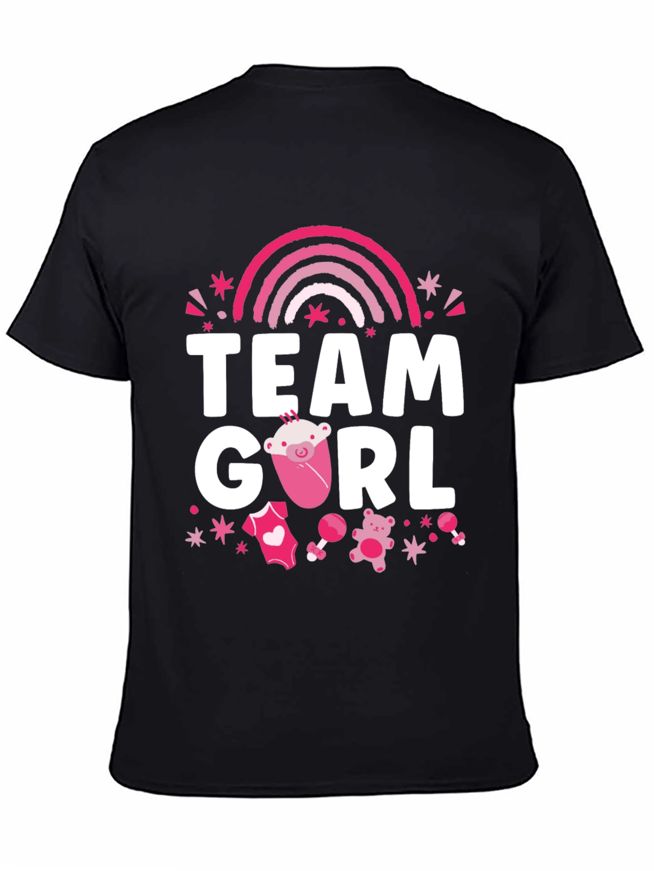 Team Girl Baby Shower T-Shirt - 4