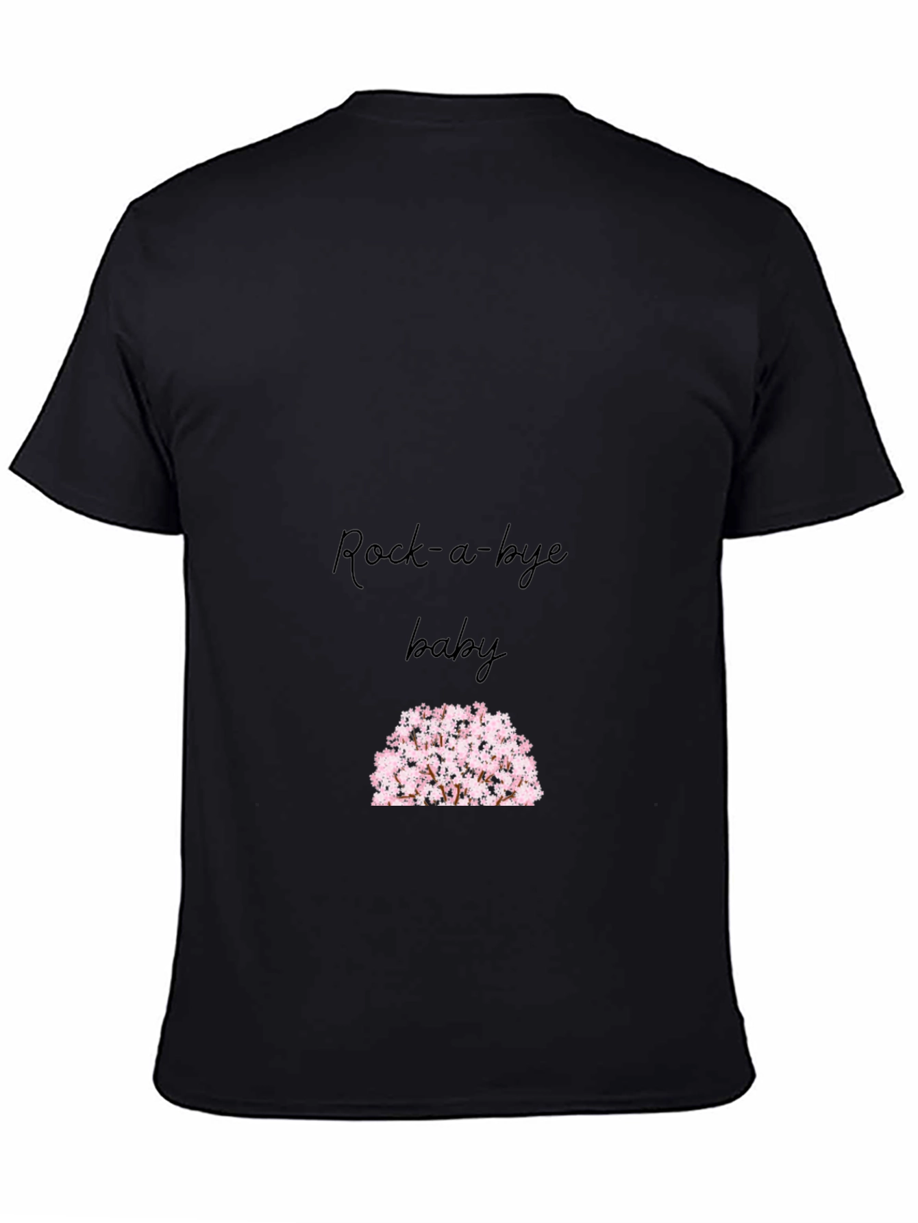 Black Rock-a-bye Baby Floral Graphic Tee view 4