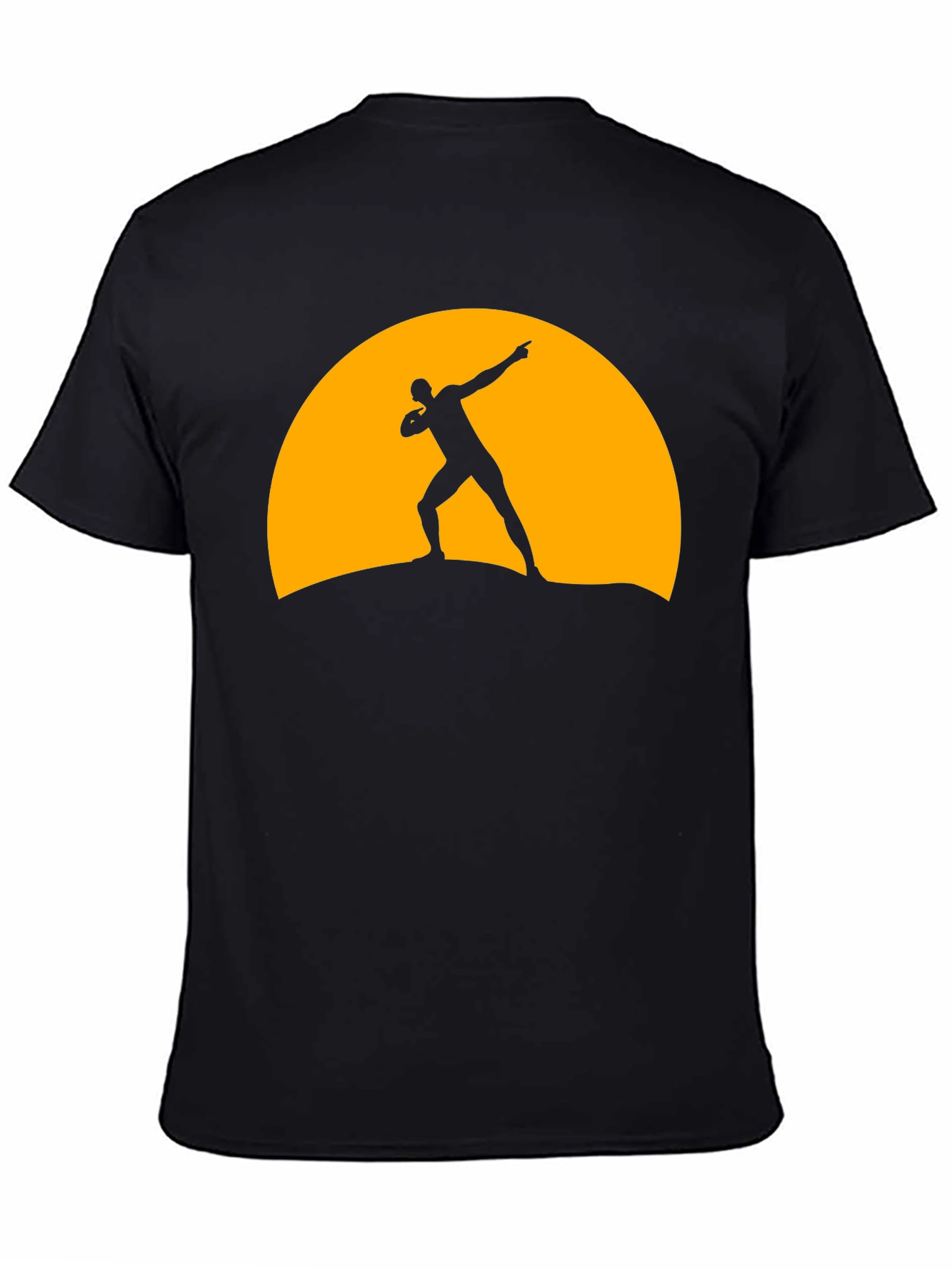 Black Silhouette Thrower Graphic Tee - Black view 4