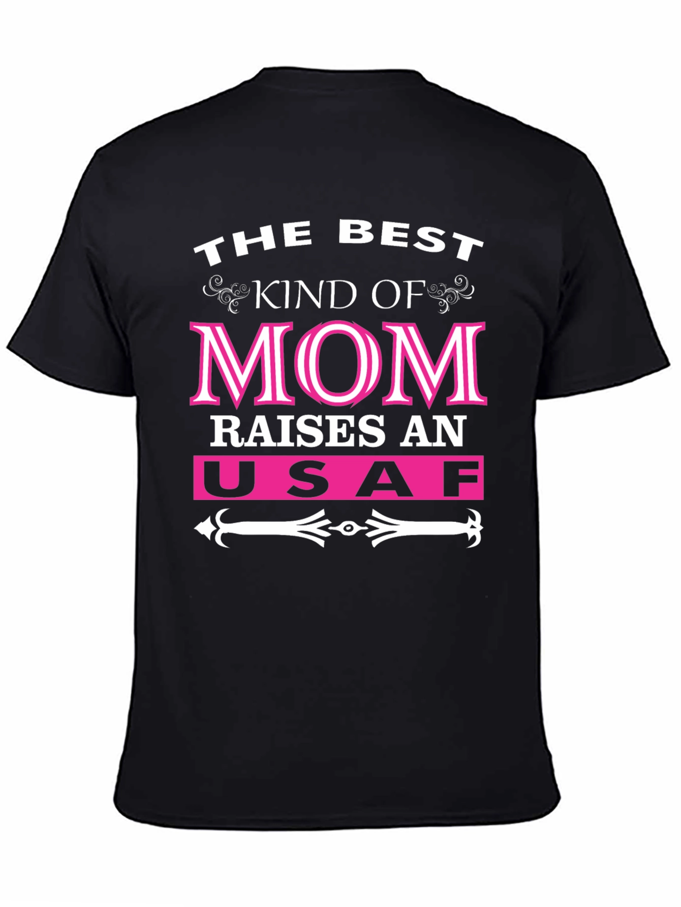 Black The Best Kind of Mom Raises USAF T-Shirt view 4